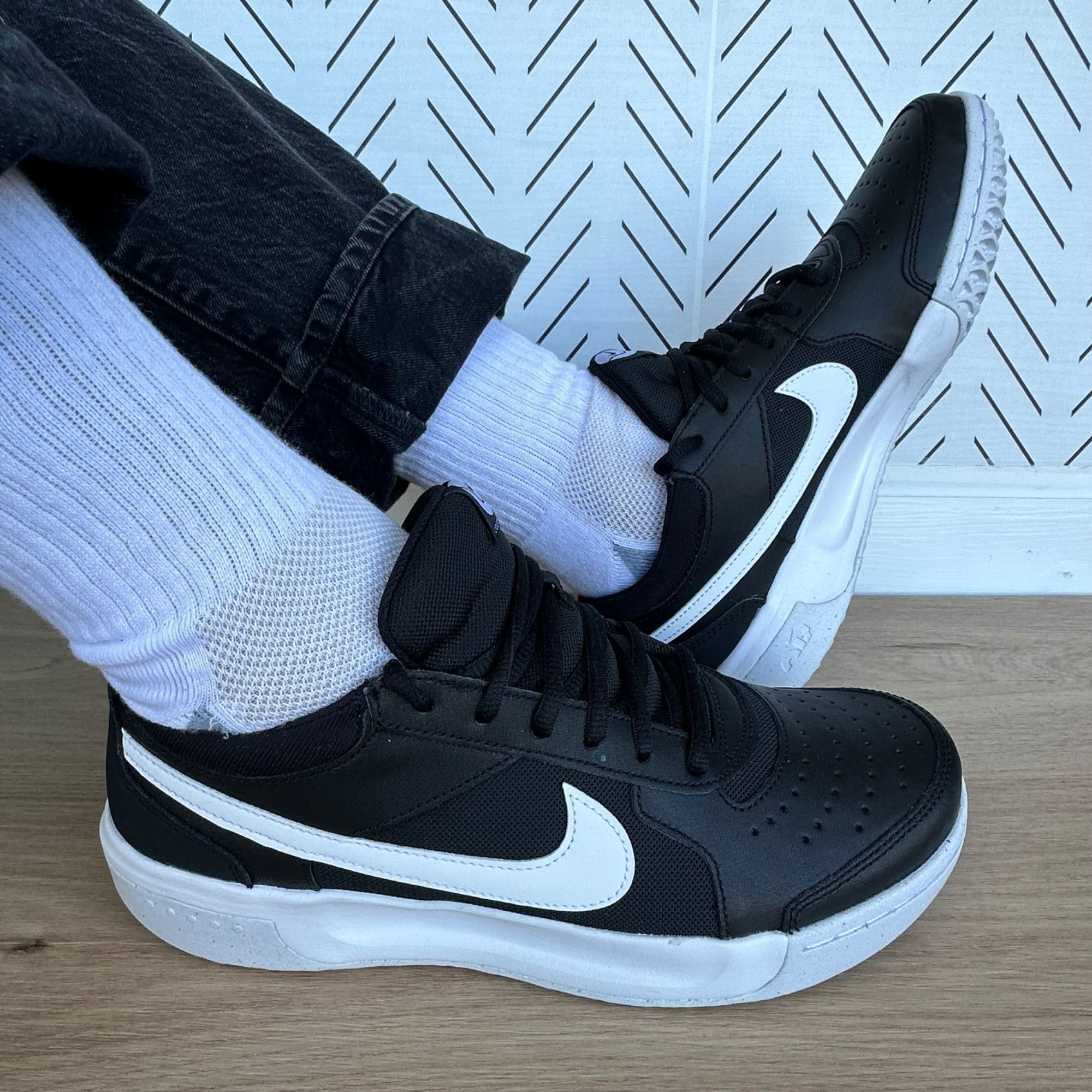 image of New 8.5 Mens Shoes Nike Court Zoom Lite 3 Hard Court Tenni in Black