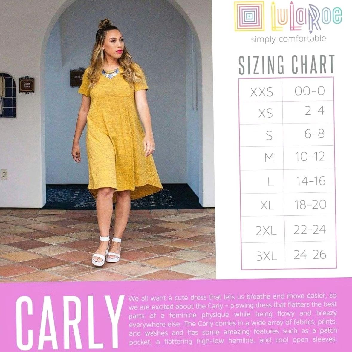 Vintage LuLaRoe Women's Carly Dress 2XS Tribal Aztec Unicorn Swing Stretch Size XXS / US 00 / IT 34 - 8 Thumbnail