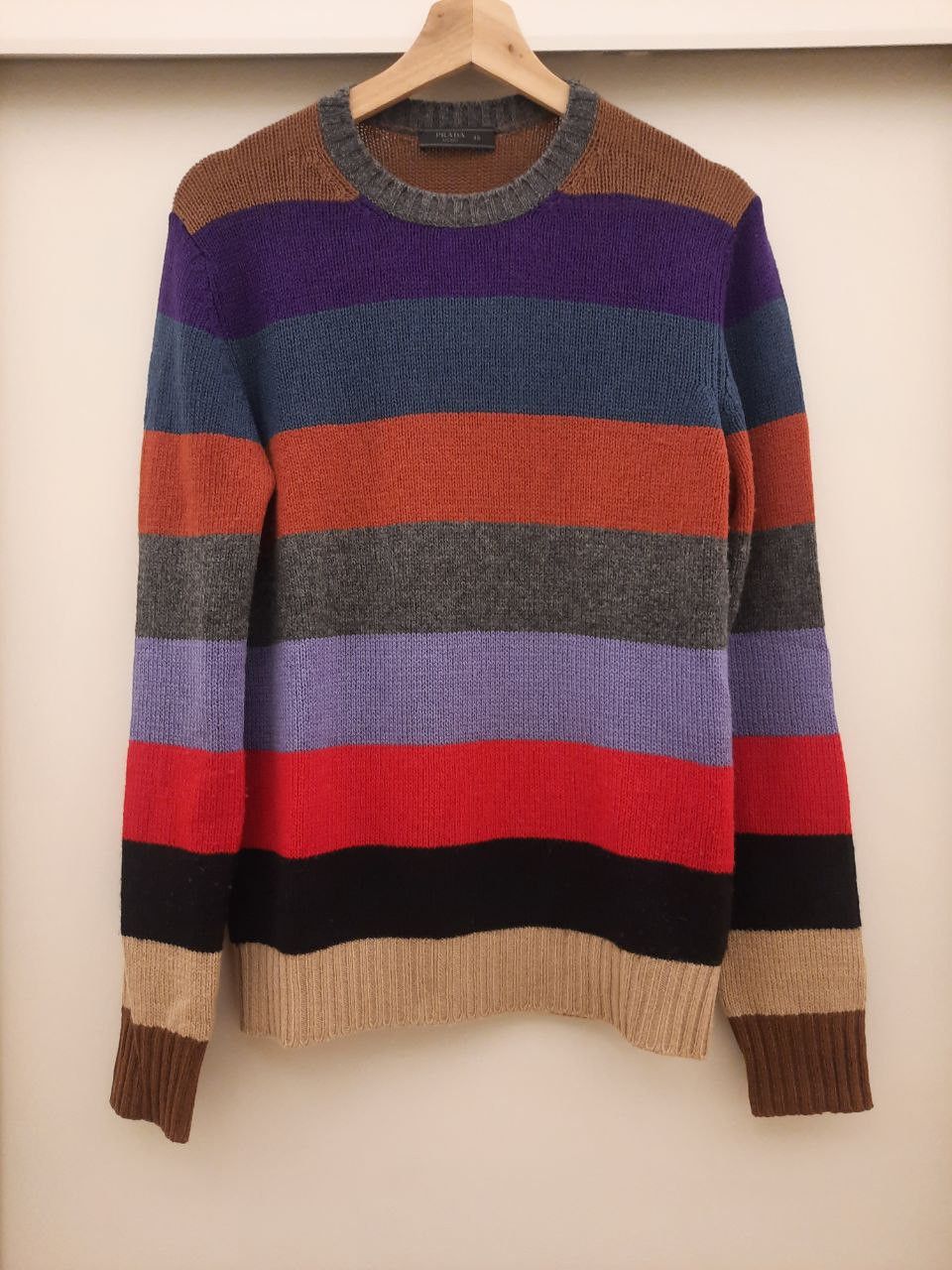 Prada Striped Cashmere Sweater Size US S / EU 44-46 / 1 - 1 Thumbnail