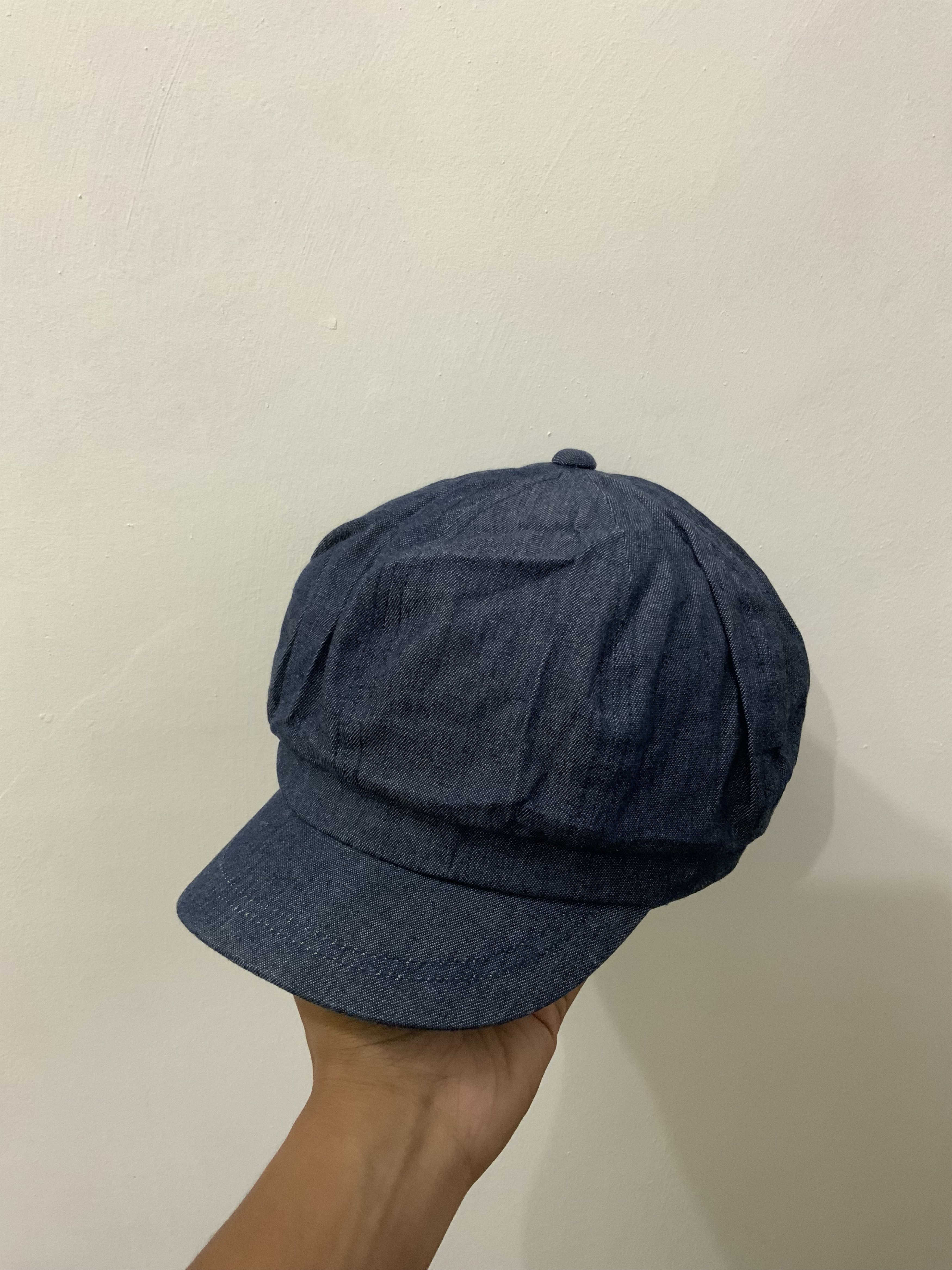 Japanese Brand Indigo denim Newsboy Hat Size ONE SIZE - 3 Thumbnail