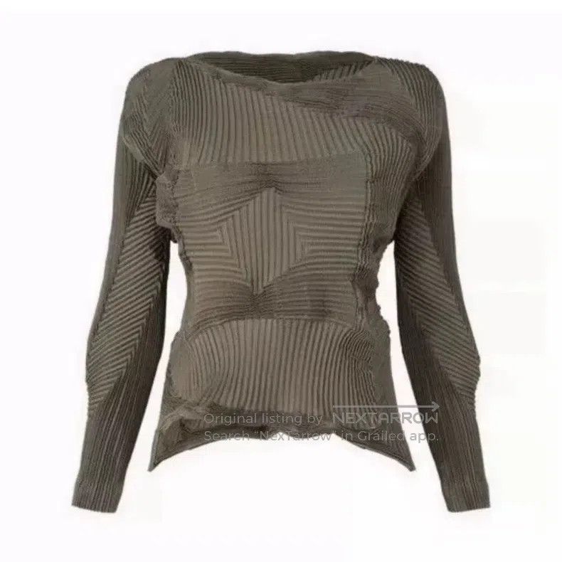 Issey Miyake Issey Miyake Bubble Crew Neck Pullover Top Size S / US 4 / IT 40 - 1 Thumbnail