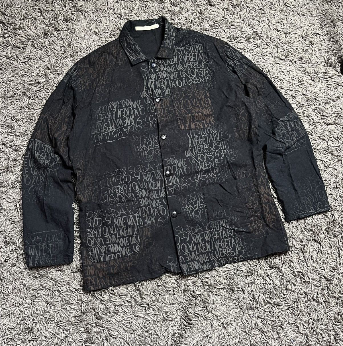 Japanese Brand Christian Cane Archive Print Shirt Jacket Harajuku Style Size US M / EU 48-50 / 2 - 1 Thumbnail
