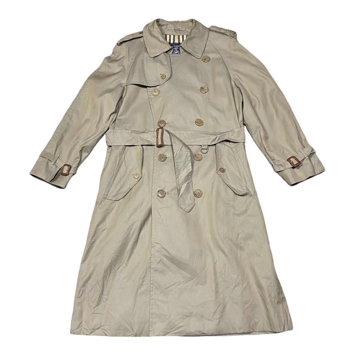 Burberry × Vintage Vintage Burberrys Long Jacket Bondage Nova Check Lining Size US L / EU 52-54 / 3 - 5 Thumbnail