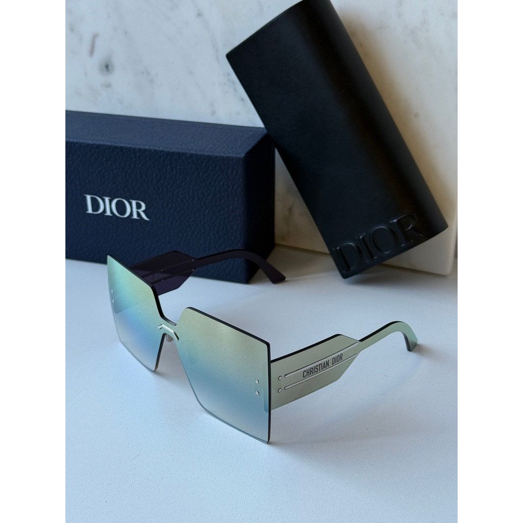 Dior NEW Dior DiorClub M5U Rimless Square Sunglasses Gold Mirror Size ONE SIZE - 2 Thumbnail