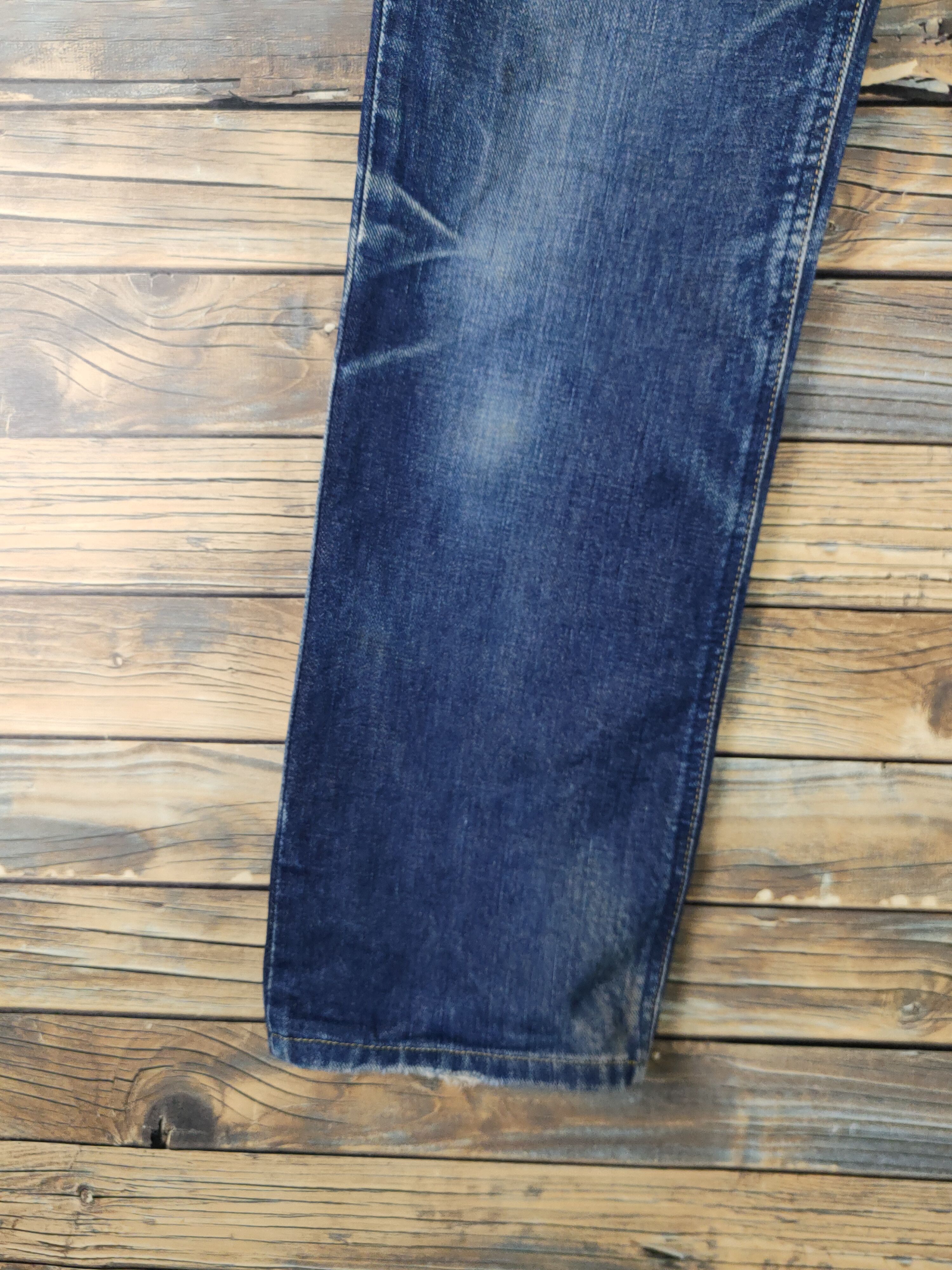 Lee × Vintage Miss Lee Dark Blue Distressed Ripped denim Jeans #W2069 Size 27" / US 4 / IT 40 - 4 Thumbnail