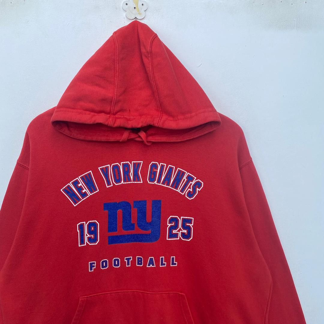 NFL NEW YORK GIANTS HOODIE EXTRA LARGE PULLOVER RED Size US XL / EU 56 / 4 - 3 Thumbnail