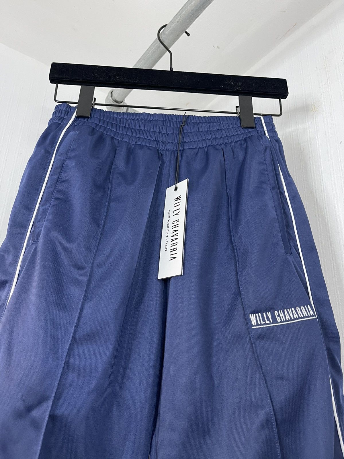 Willy Chavarria WILLY CHAVARRIA BUFFALO TRACK PANTS COBALT BLUE Size US 31 - 2 Thumbnail