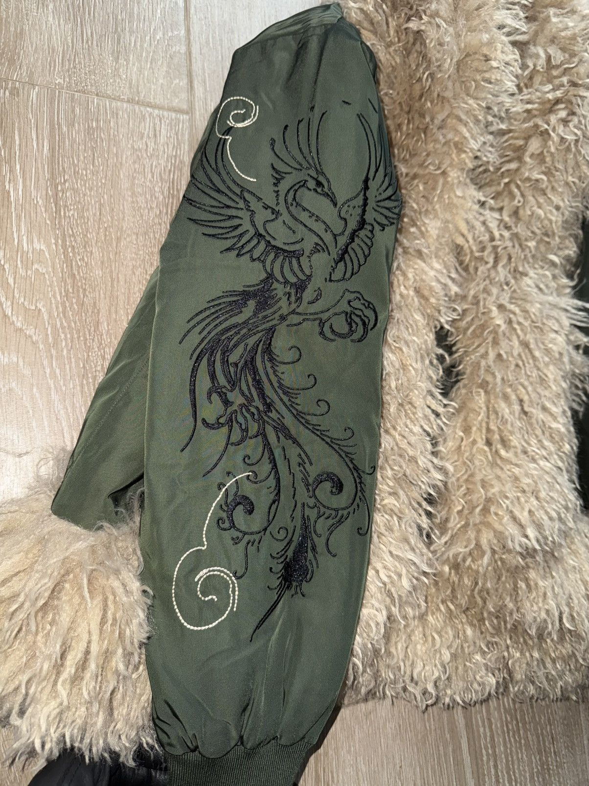 Ed Hardy Ed Hardy Phoenix Fur Jacket Size L / US 10 / IT 46 - 8 Thumbnail