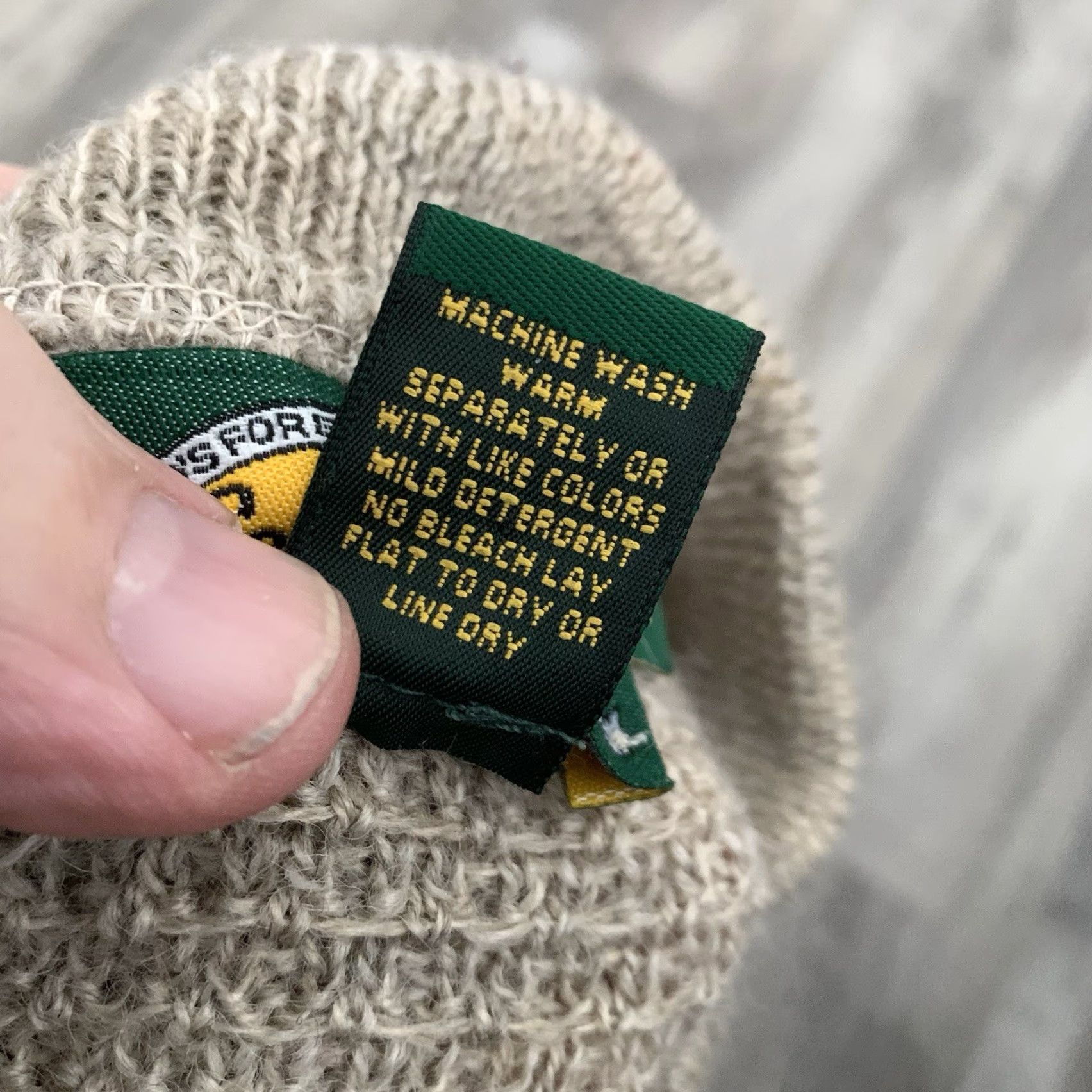 Vintage Cabelas Sweater Womens Small Reg 1/4 Zip Pullover Wool Blend Khaki Tan Outdoors Size S / US 4 / IT 40 - 4 Thumbnail