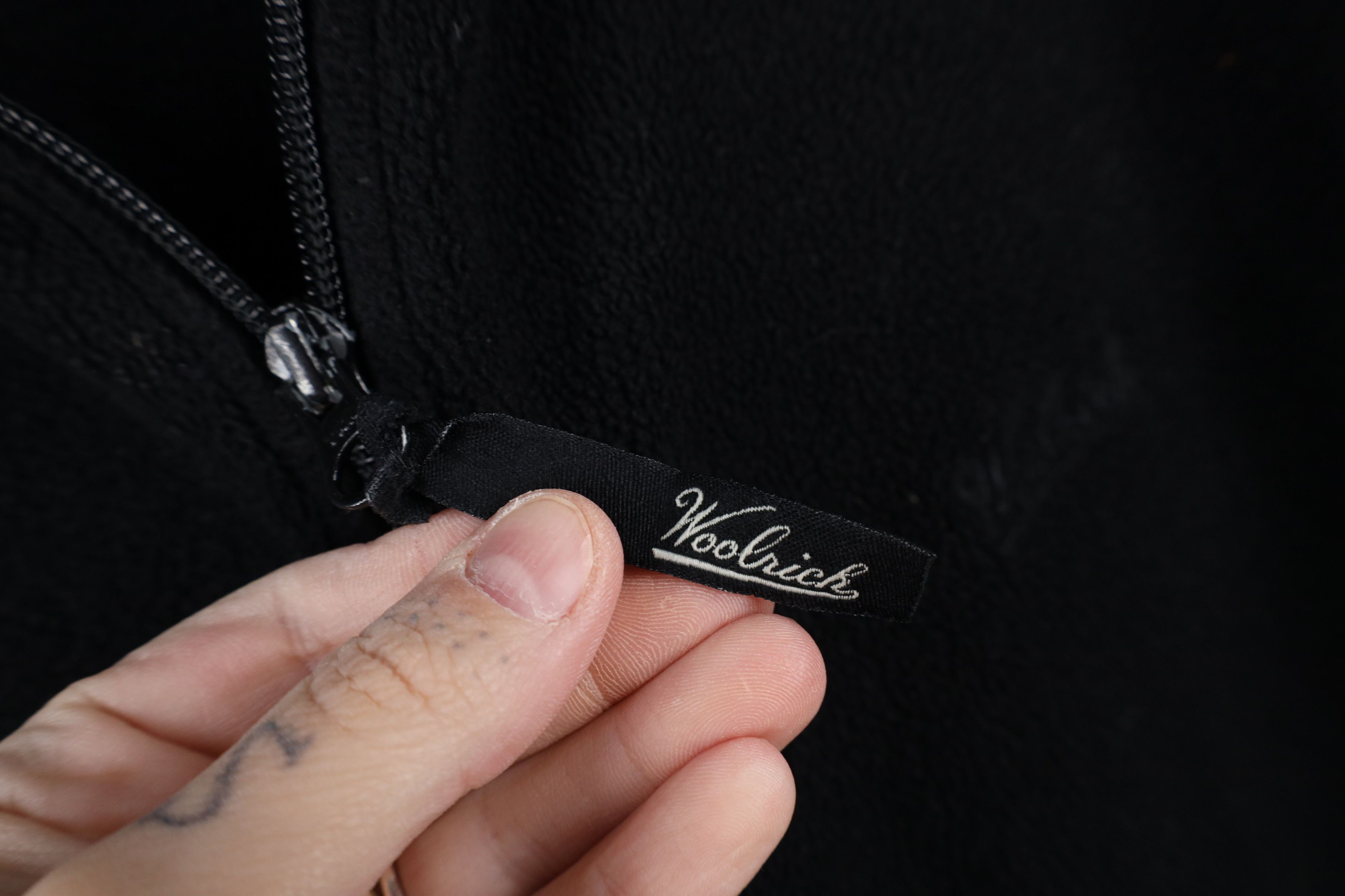 Vintage × Woolrich Woolen Mills Vintage Woolrich Script Full Zip Fleece Vest Jacket Black Size US XL / EU 56 / 4 - 5 Thumbnail