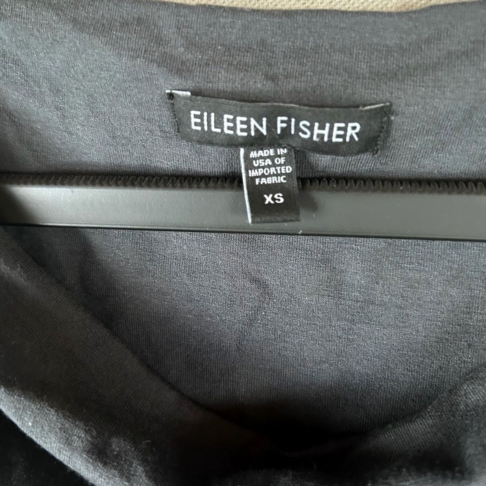 Eileen Fisher Eileen Fisher Black Rayon Lycra Cowl Neck Cap Sleeve Top XS Women Gifted by Made in USA Size XS / US 0-2 / IT 36-38 - 2 Thumbnail