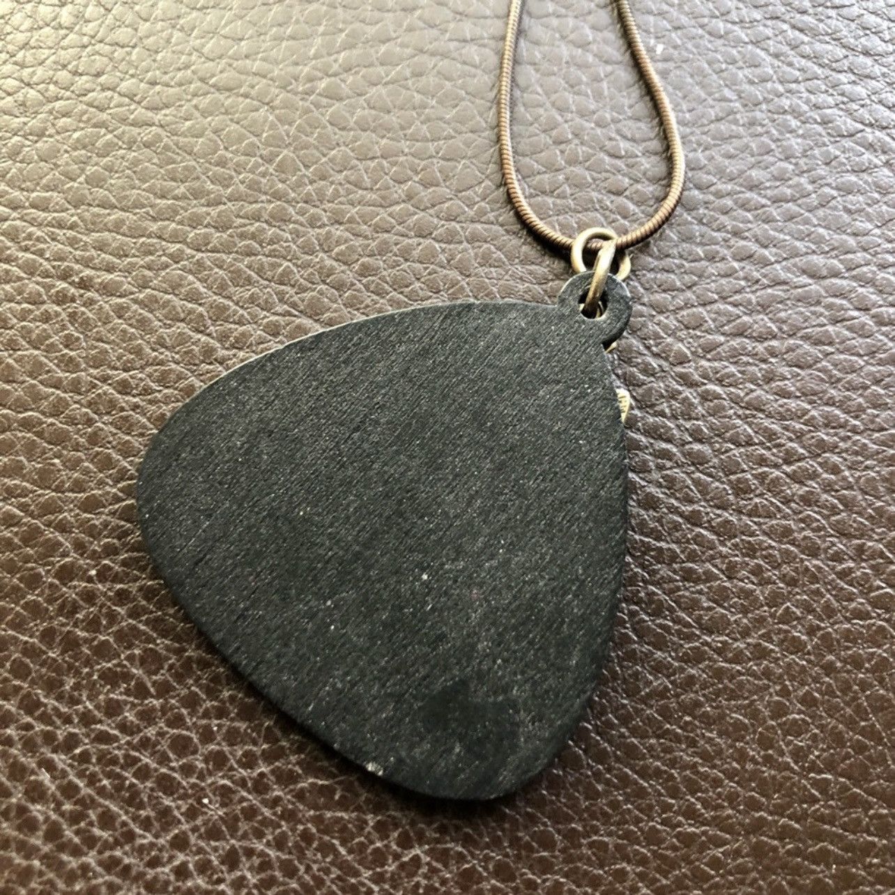 Vintage Boho style arrowhead charm wood disc pendant necklace Size ONE SIZE - 5 Thumbnail