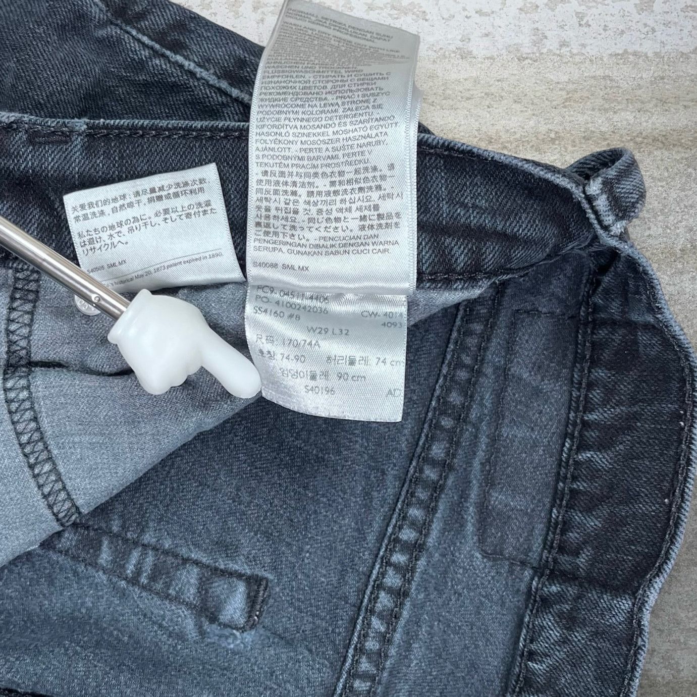 Levi's Vintage Y2K Levis 511 Jeans 29x32 Slim Dark Navy Blue Wash Size US 29 - 5 Thumbnail