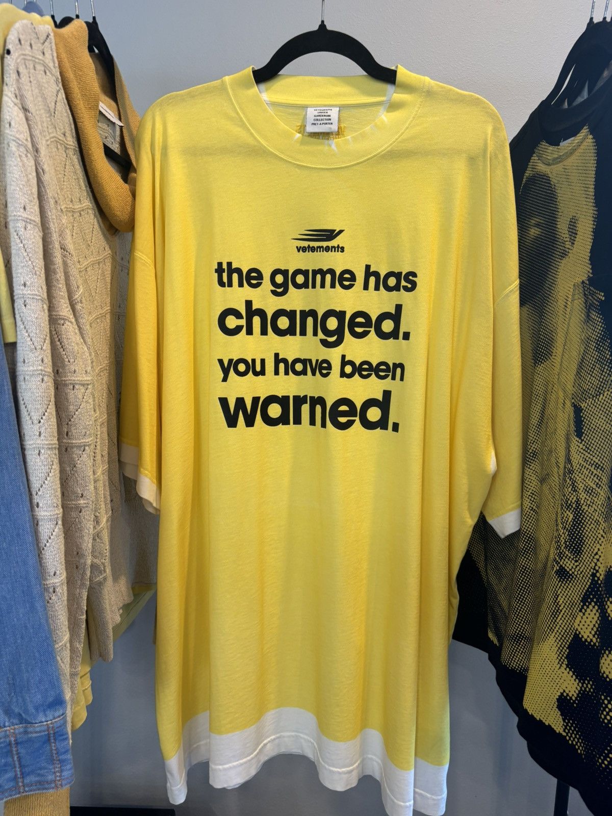Vetements VETEMENTS Yellow Game-Changing T-Shirt 🔰 Size US M / EU 48-50 / 2 - 3 Thumbnail