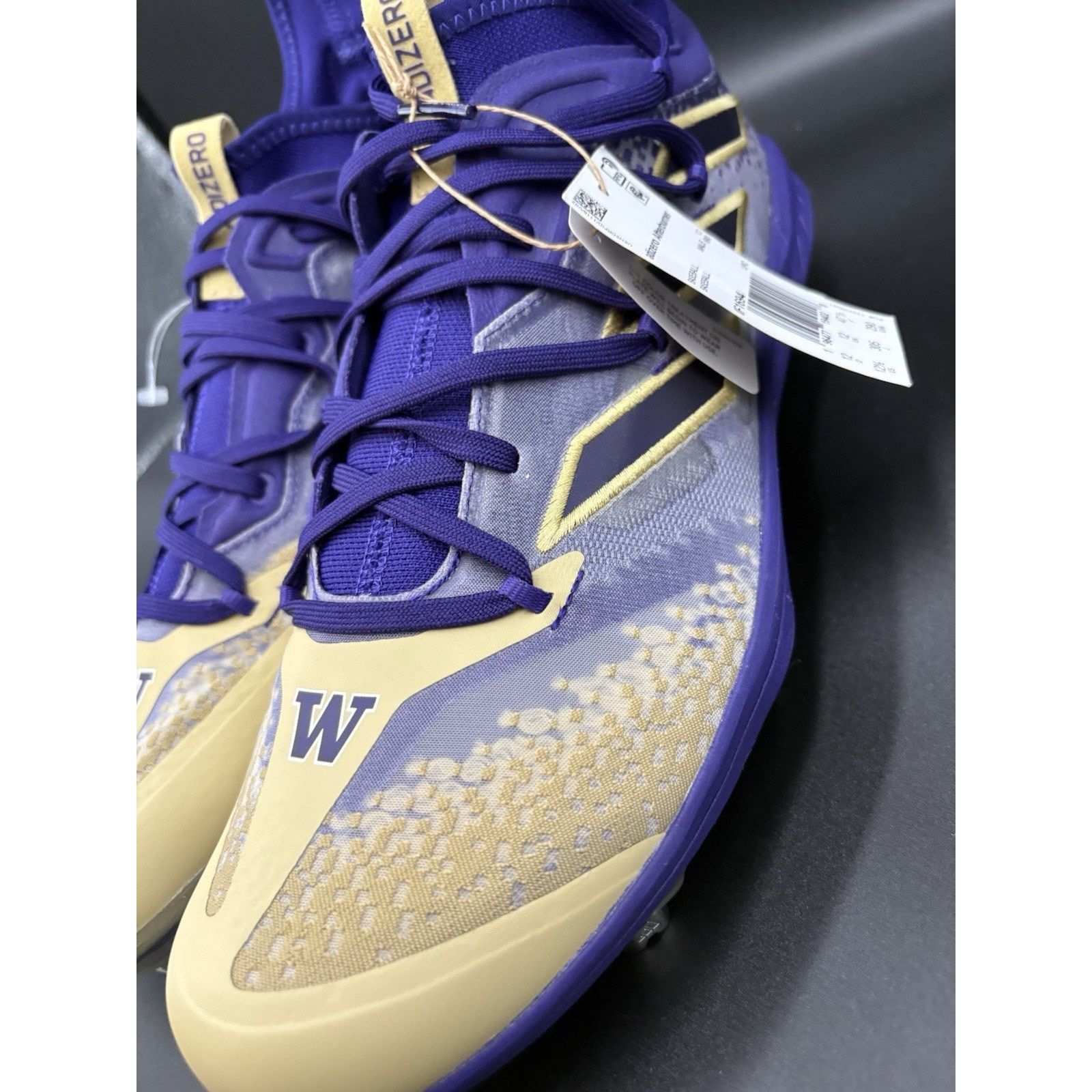 Adidas Adidas AdiZero Aftbu W Huskies Mens Metal Bsbl Cleats Sz12.5 Size US 12.5 / EU 45-46 - 4 Thumbnail