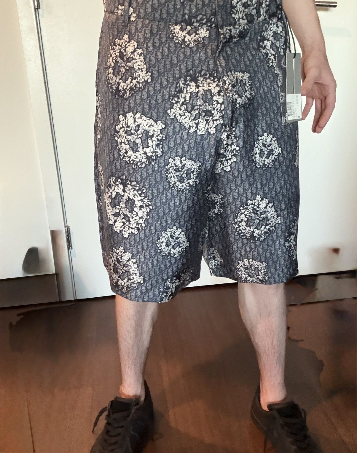 DENIM TEARS × Dior Dior x Denim Tears Oblique Silk Shorts Blue Multi Size 48 Size US 32 / EU 48 - 3 Thumbnail