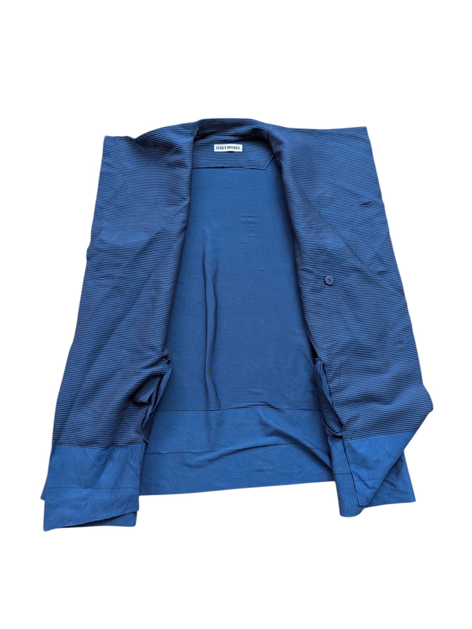 Designer × Issey Miyake Vintage Issey Miyake Sleeveless Blouse Striped Size M / US 6-8 / IT 42-44 - 8 Thumbnail