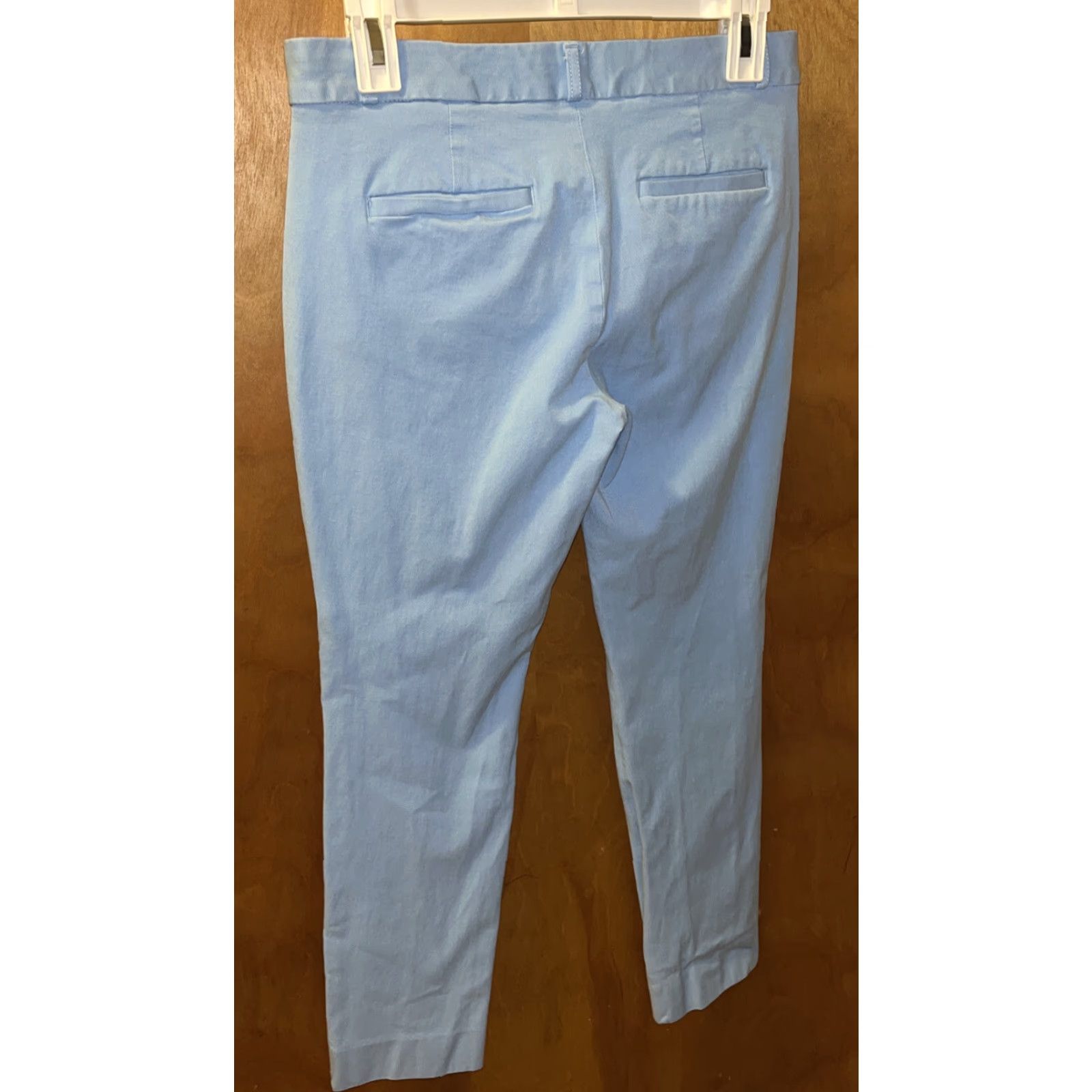 Banana Republic Banana Republic Curvy Fit Sloan Light Blue Slim Ankle Pants Stretch Size 4 Womens Size 27" / US 4 / IT 40 - 4 Thumbnail