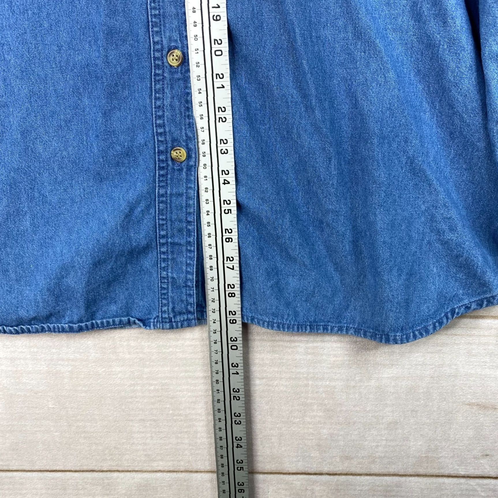 Vintage VINTAGE Bobbie Brooks Denim Embroidered Shirt Women 26W / 28W Floral Fall Size 4XL / US 24-26 - 7 Thumbnail