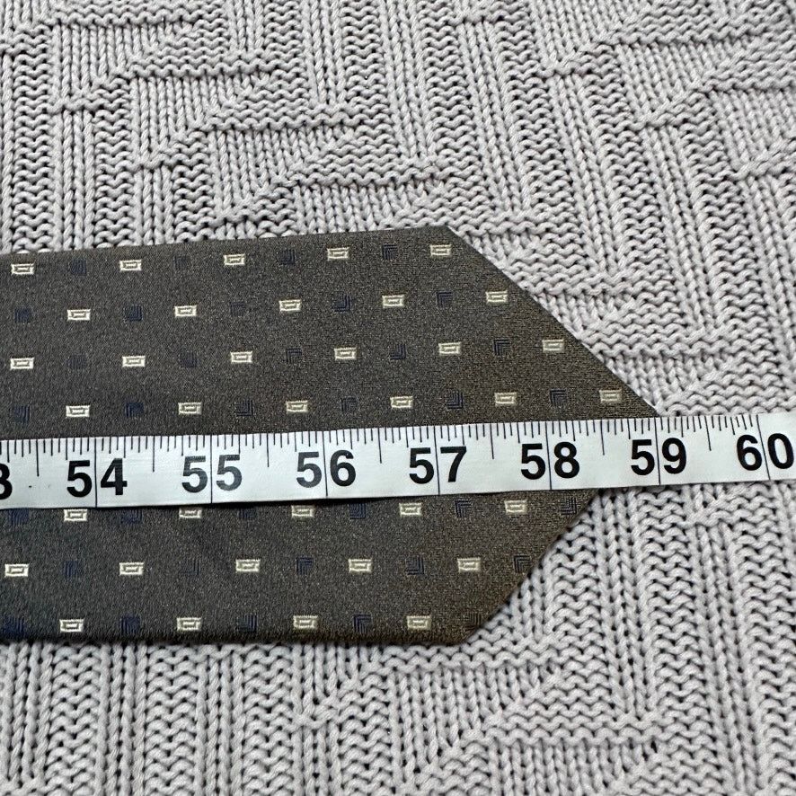 Other Beau Brummel metallic gray geometric silk tie Size ONE SIZE - 4 Thumbnail