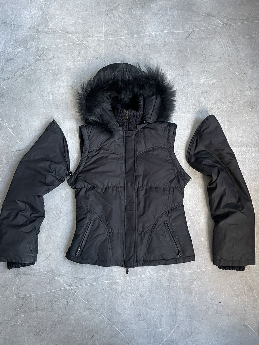 Hysteric Glamour Hysteric glamour style fur black down cropper bomber jacket Size US S / EU 44-46 / 1 - 6 Thumbnail