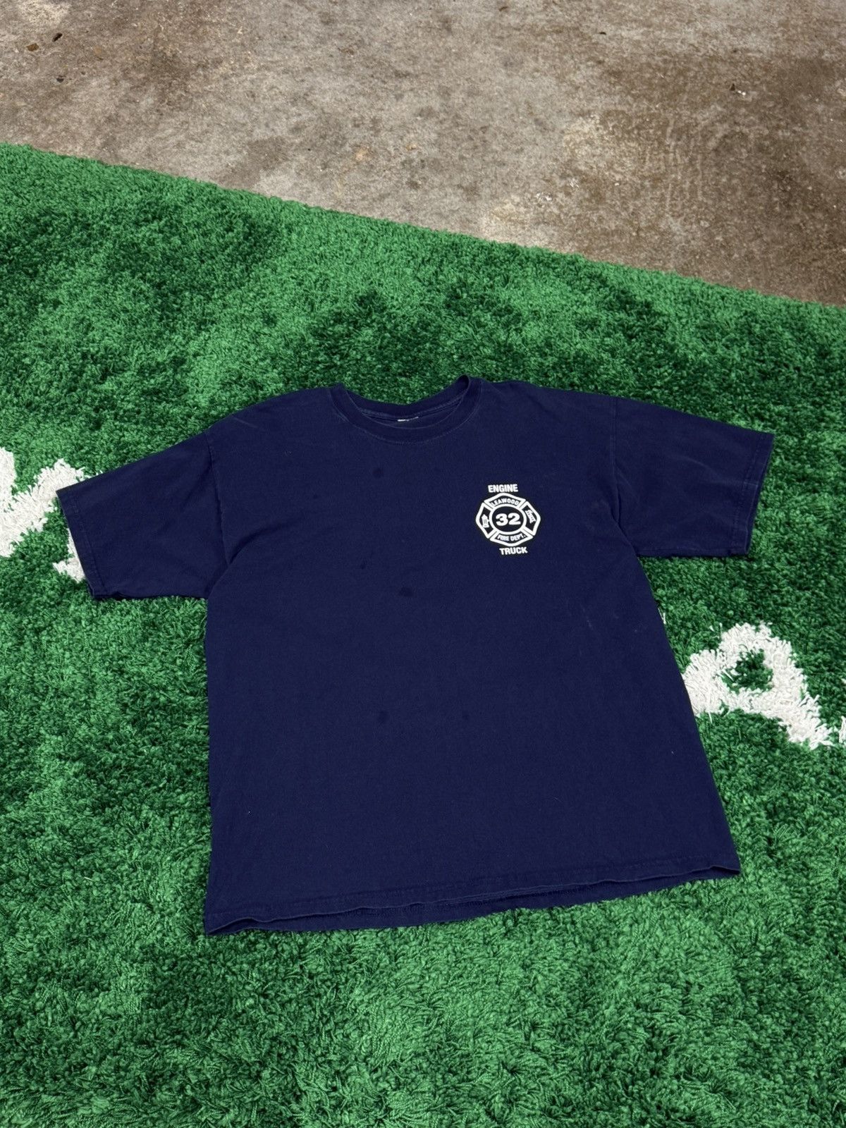 Vintage Vintage Fire Department EMS Eagle Navy Large 90s Size US L / EU 52-54 / 3 - 4 Thumbnail