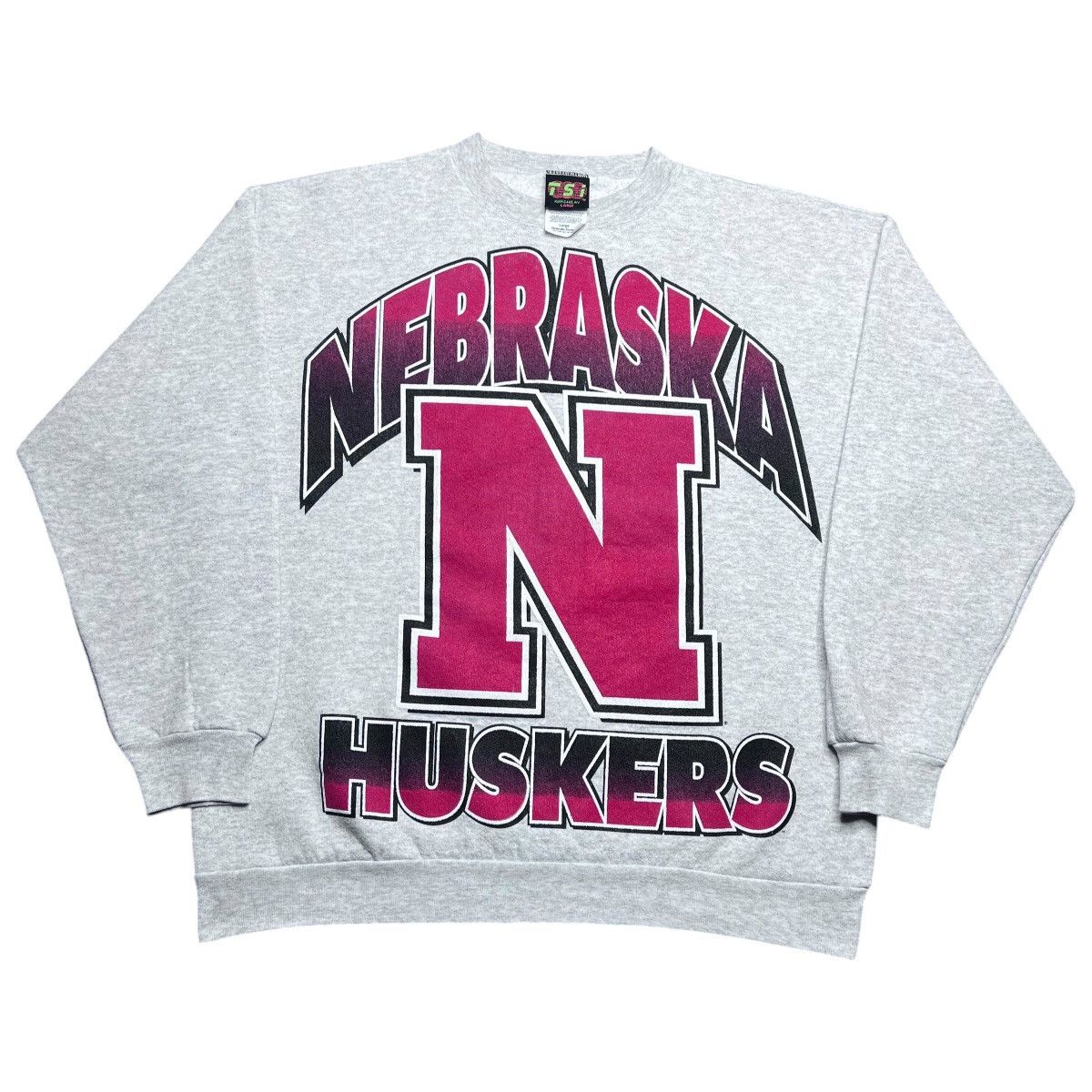 NCAA Vintage 1990s NCAA Nebraska Cornhuskers Spell Out Sweatshirt Size US L / EU 52-54 / 3 - 1 Thumbnail