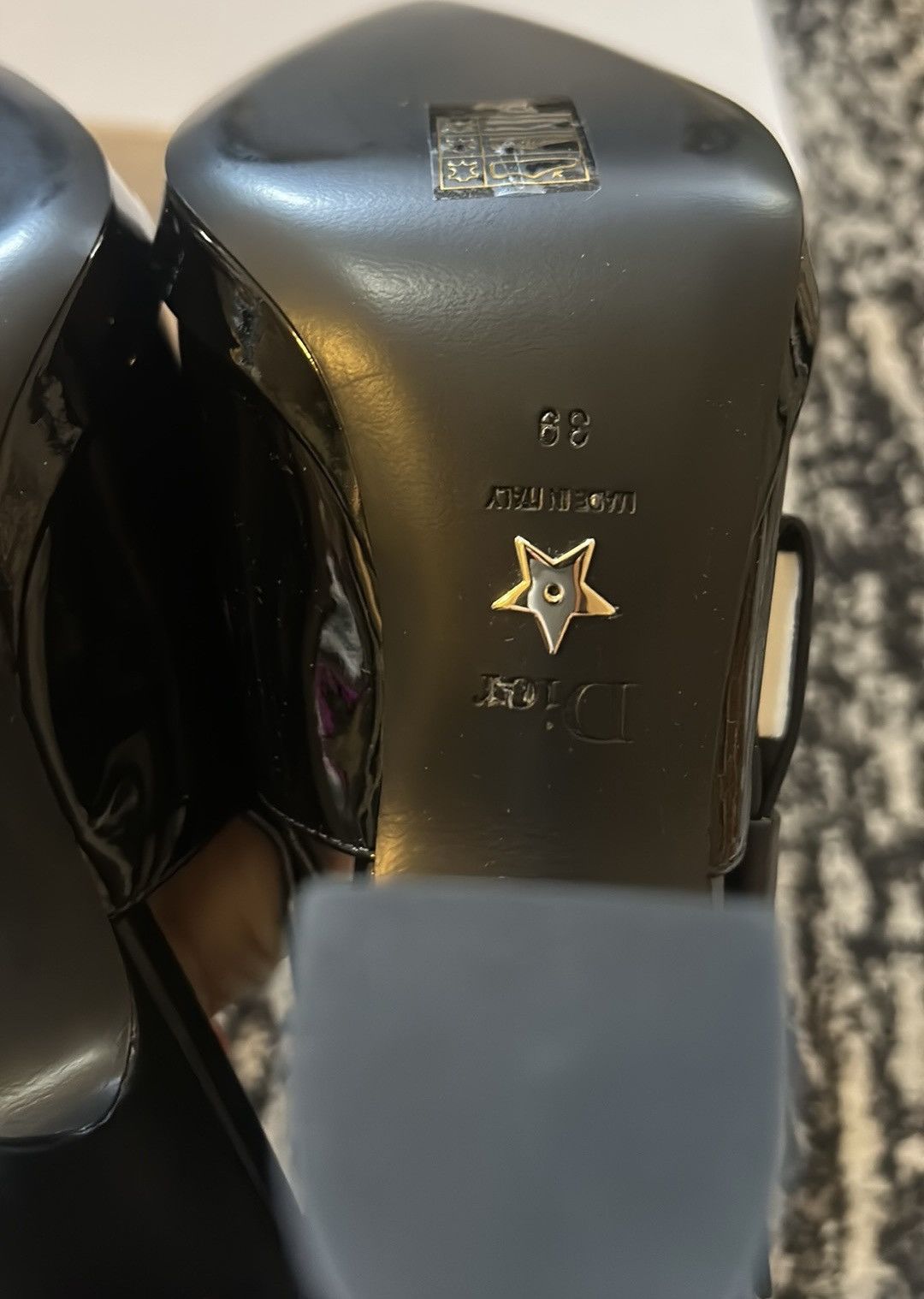Dior Dior Sweet-D Slingback Pump Black Patent Leather Calfskin Size US 9 / IT 39 - 5 Thumbnail