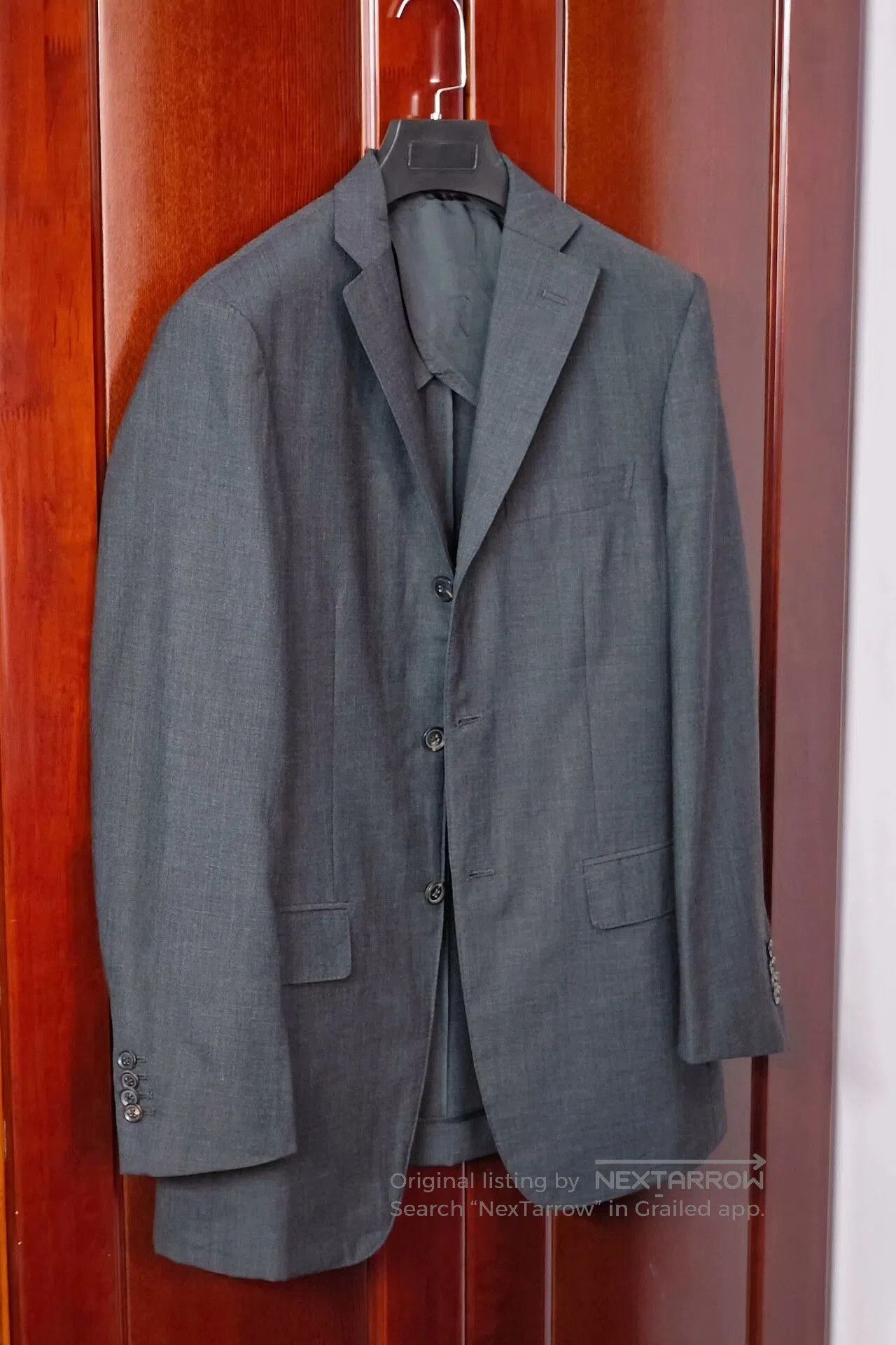 Loro Piana Italian Custom Gray Wool Blazer. Size US M / EU 48-50 / 2 - 1 Thumbnail