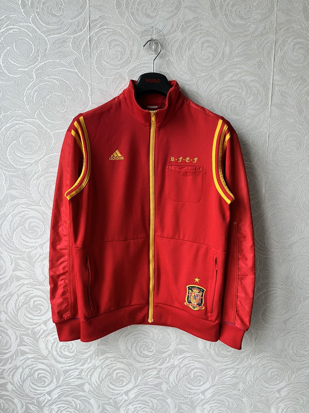 Adidas Adidas Espana 2011/2012 Track Jacket Size L Red Spain WC Size US L / EU 52-54 / 3 - 1 Thumbnail