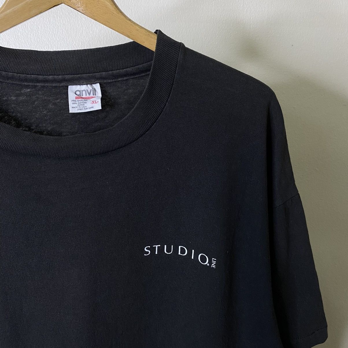 Vintage 1990s Studio Line Photo Editing Software Promo Faded T Shirt Size US XL / EU 56 / 4 - 7 Thumbnail