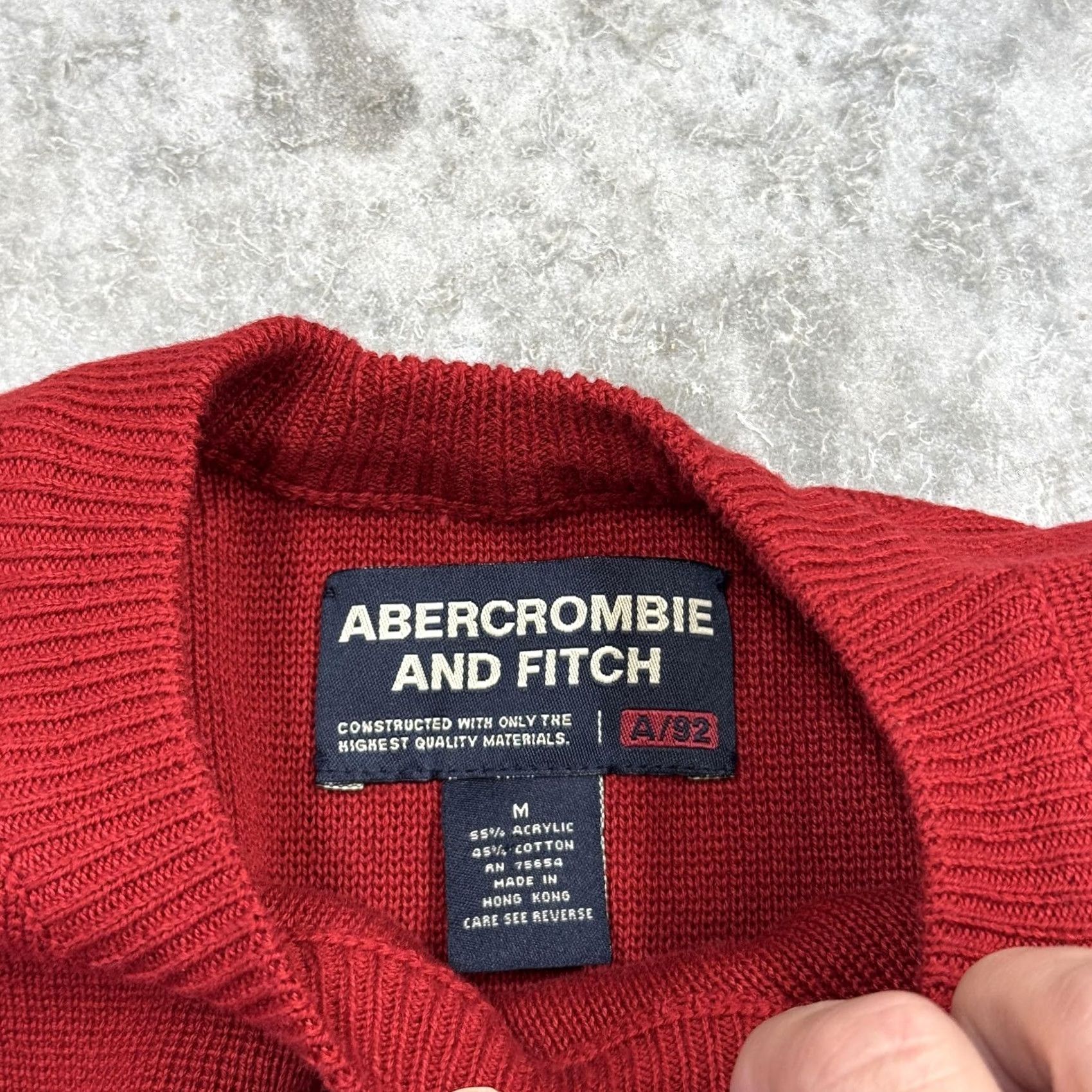 Abercrombie & Fitch Vintage Abercrombie & Fitch Sweater Mens M Striped Crewneck Pullover 90s Red Knit Camber Size US M / EU 48-50 / 2 - 5 Thumbnail