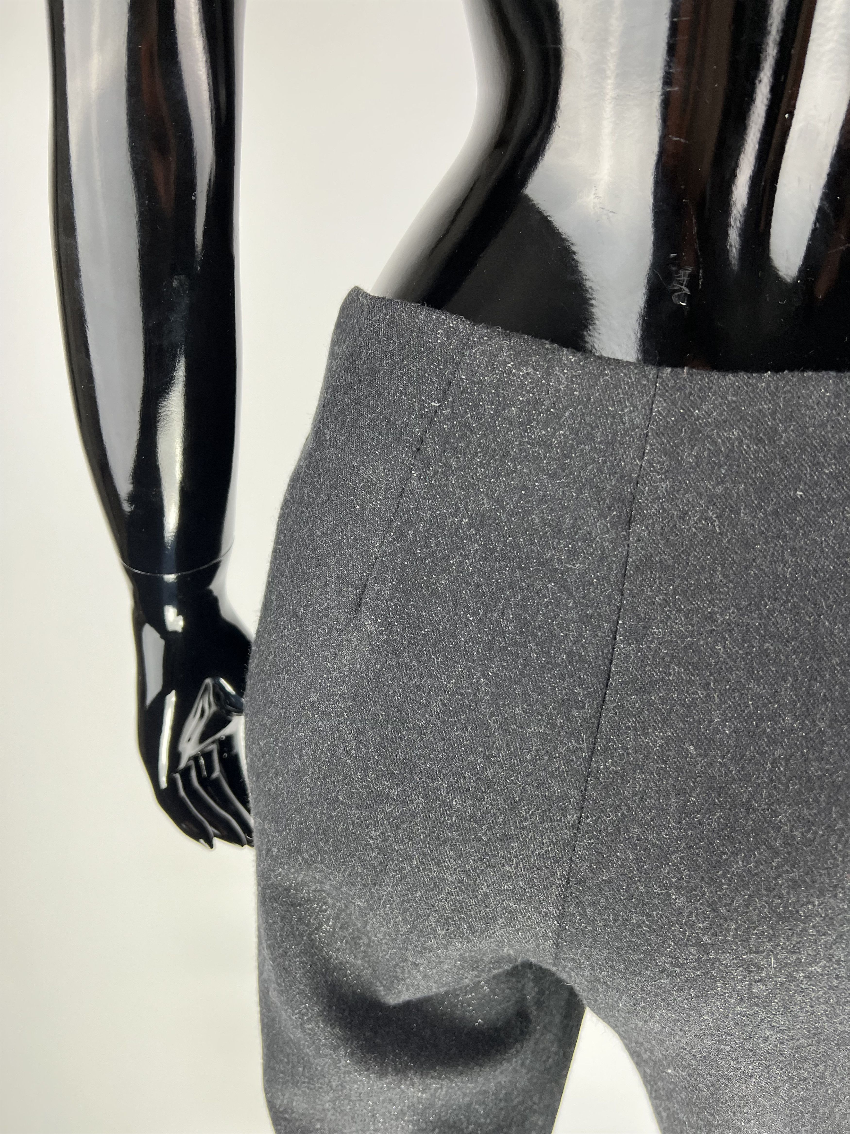 Brunello Cucinelli Brunello Cucinelli Womens Gray Wool Trousers Pants Size IT40 Size 27" / US 4 / IT 40 - 4 Thumbnail