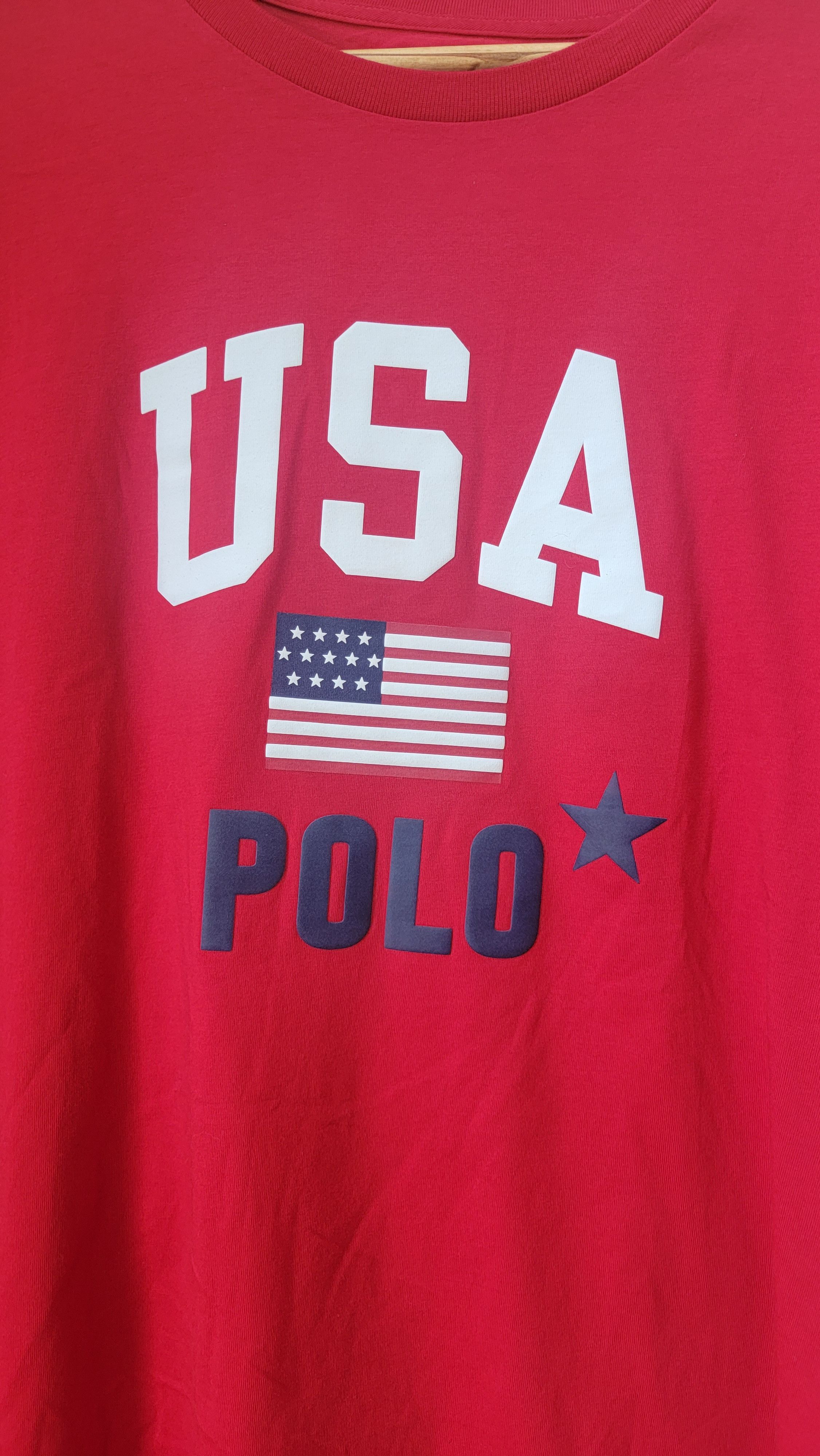 Polo Ralph Lauren Polo Ralph Lauren Shirt USA Flag Classic Fit Red Size US XL / EU 56 / 4 - 2 Thumbnail