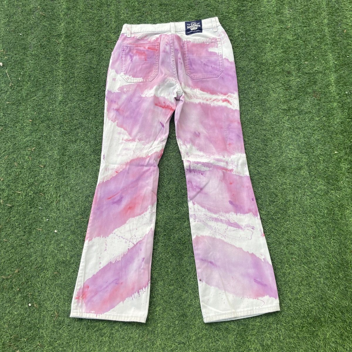 Lee LEE DUNGAREES BOOTCUTS TIE DYE PANTS Size 28" / US 6 / IT 42 - 2 Thumbnail