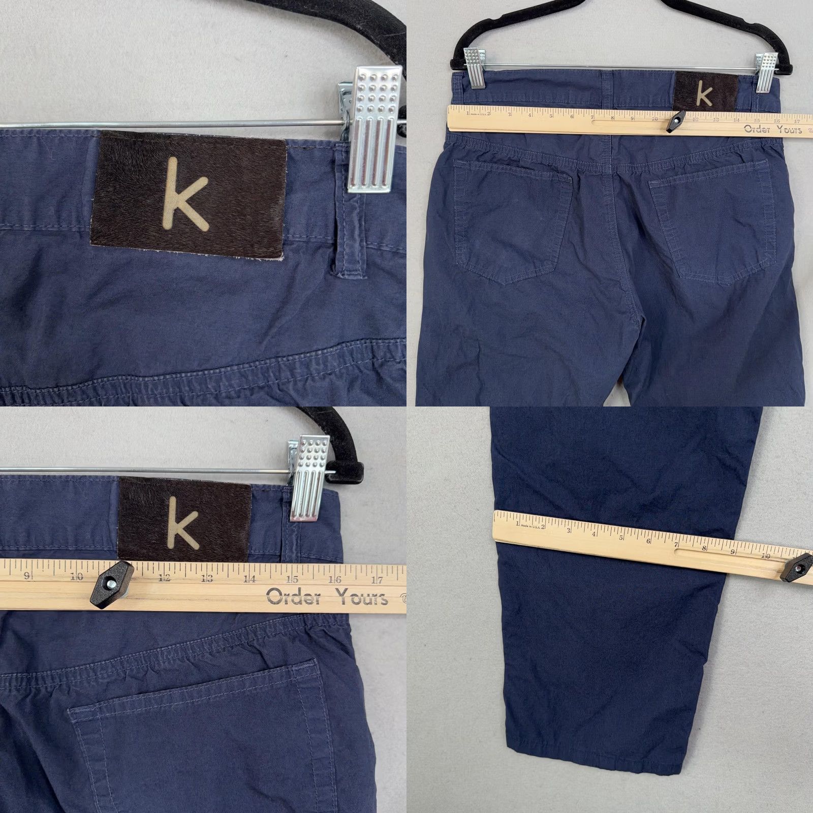 Vintage Scott James Pants Mens 32 Blue Cotton Chino 5 Pocket Lightweight Cropped Size US 32 / EU 48 - 8 Thumbnail