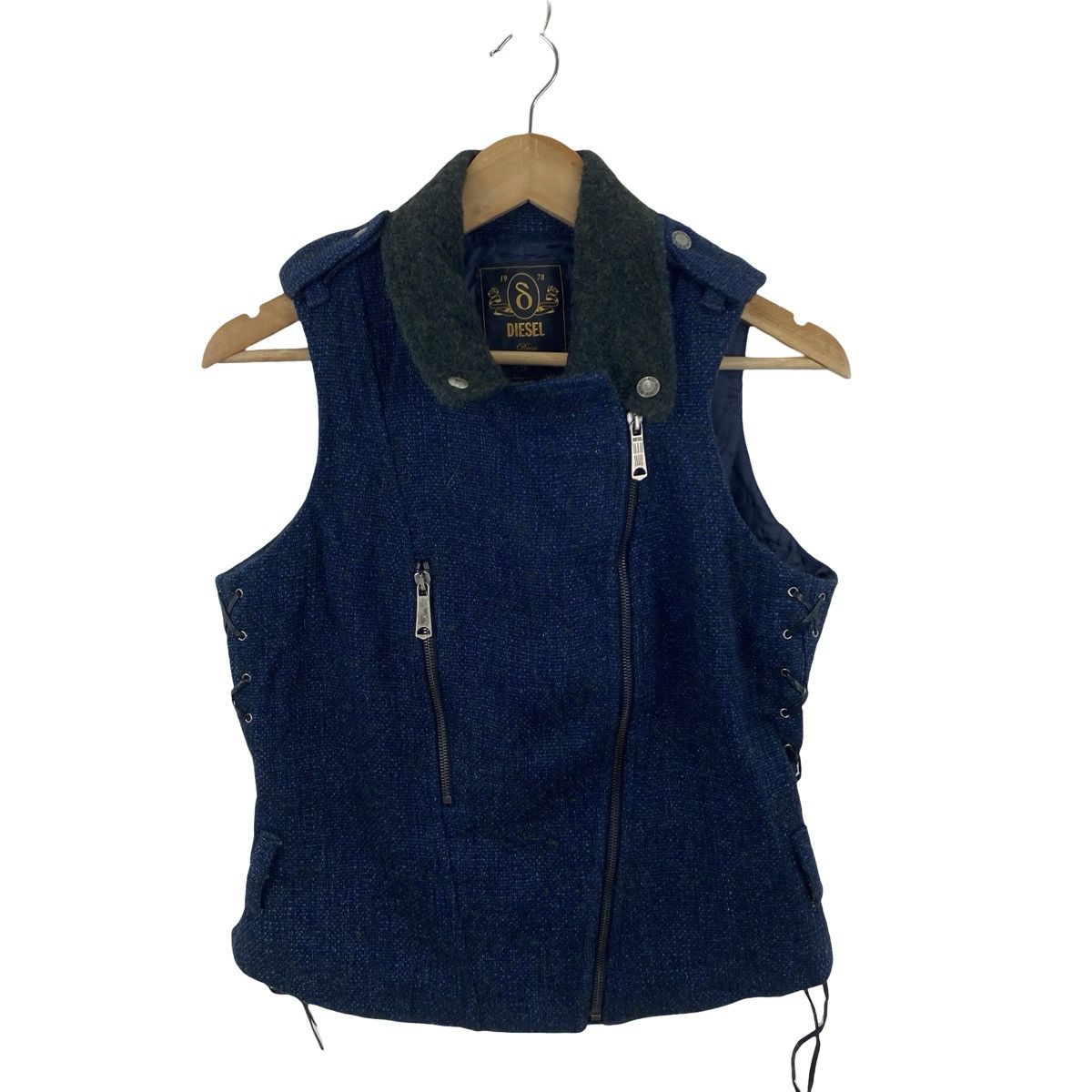 Diesel DIESEL DRESS and Impress Sleeveless Biker Jacket Lace-Up Size S / US 4 / IT 40 - 5 Thumbnail