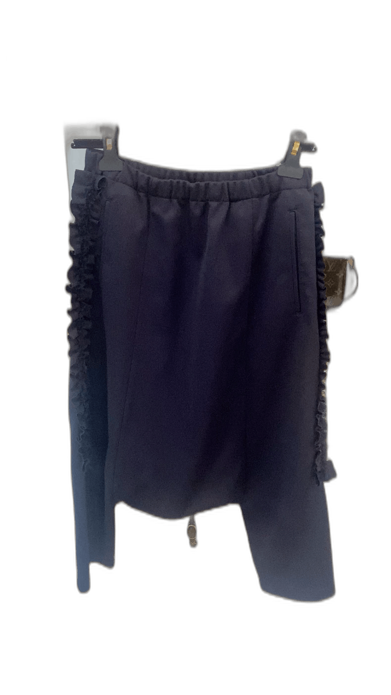 Comme des Garcons Stylish Navy Blue Pants with Elastic Waist Size US 28 / EU 44 - 1 Thumbnail