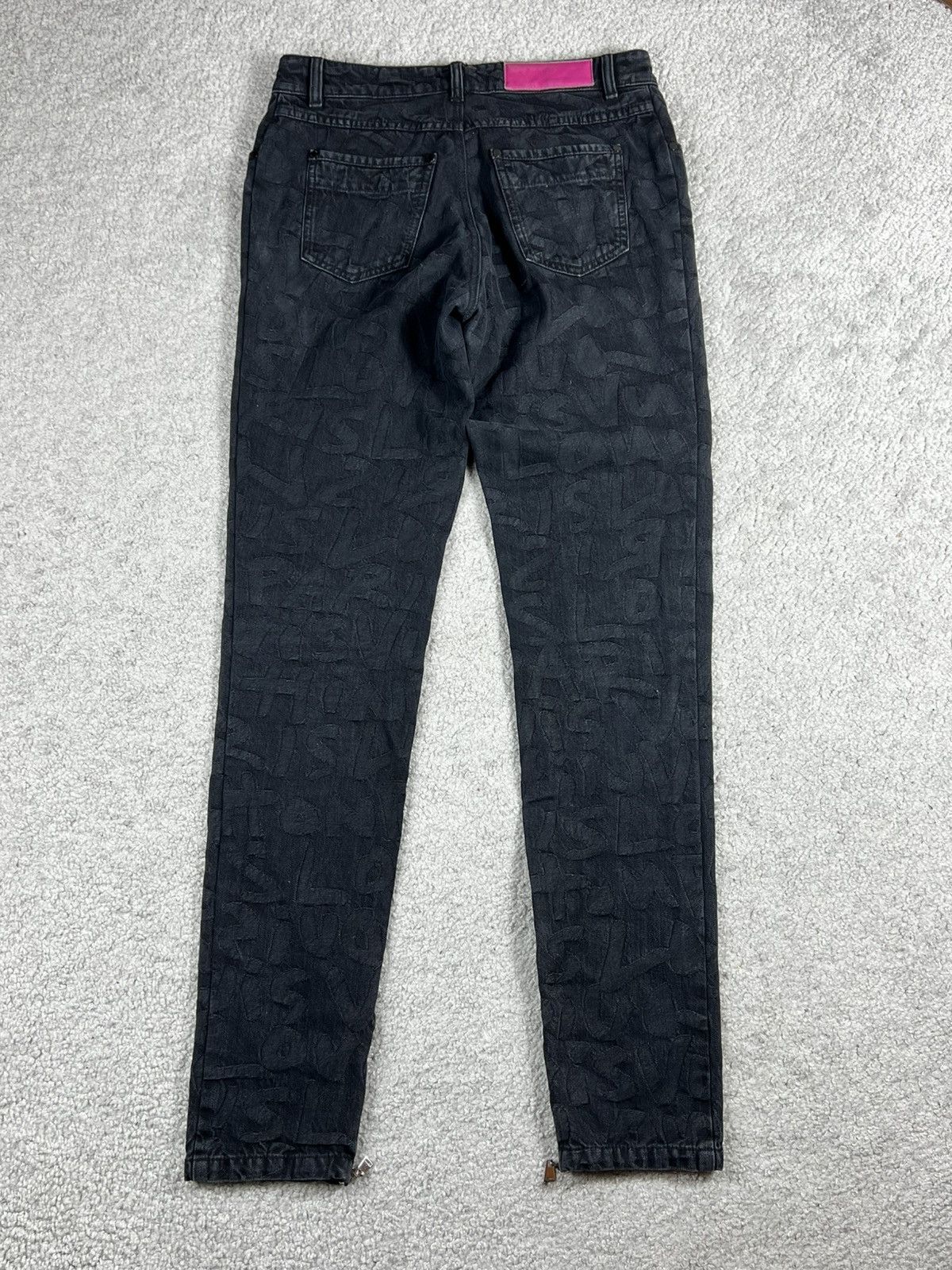 Louis Vuitton Louis Vuitton Stephen Sprouse Black Graffiti Logo Jeans Size 28" / US 6 / IT 42 - 6 Thumbnail