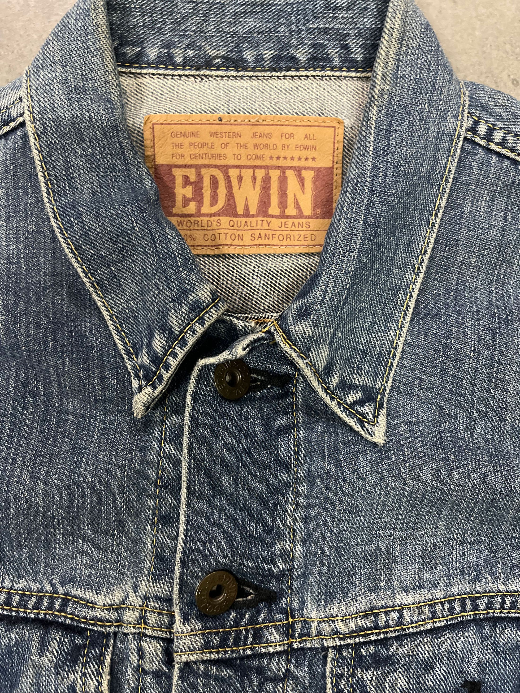 Edwin × Japanese Brand Vintage Edwin Japan Trucker Jacket Size US M / EU 48-50 / 2 - 2 Thumbnail