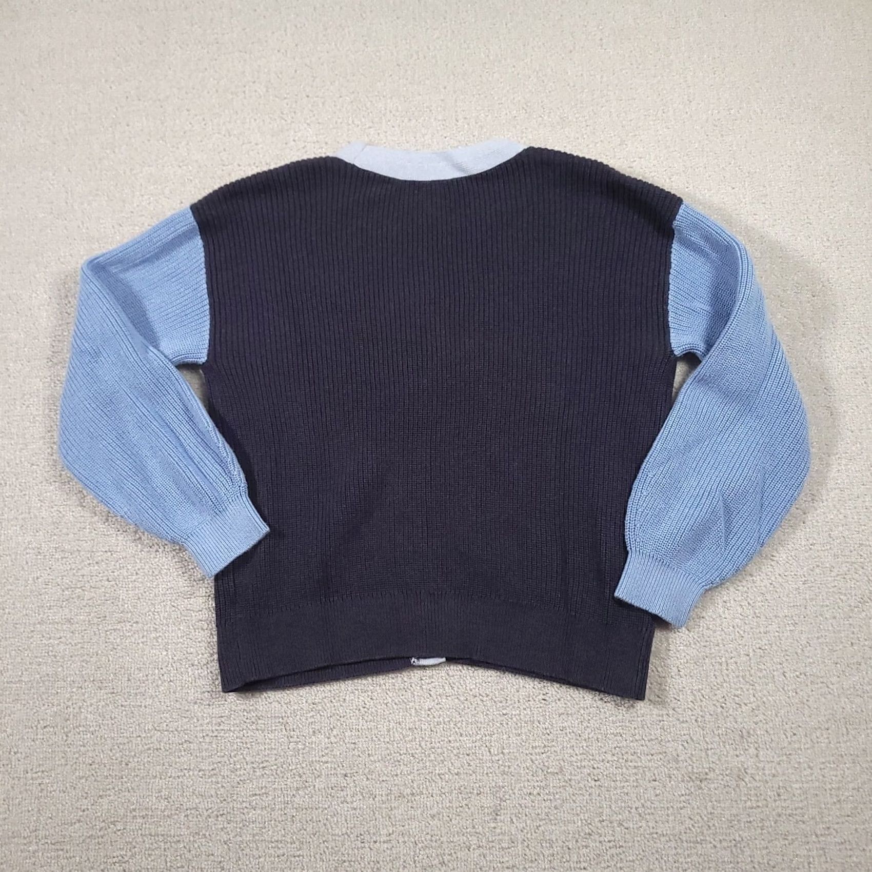 Talbots Talbots Cardigan Sweater Womens Large Blue Colorblock Pima Cotton Career Shirt Mens? Size L / US 10 / IT 46 - 7 Thumbnail