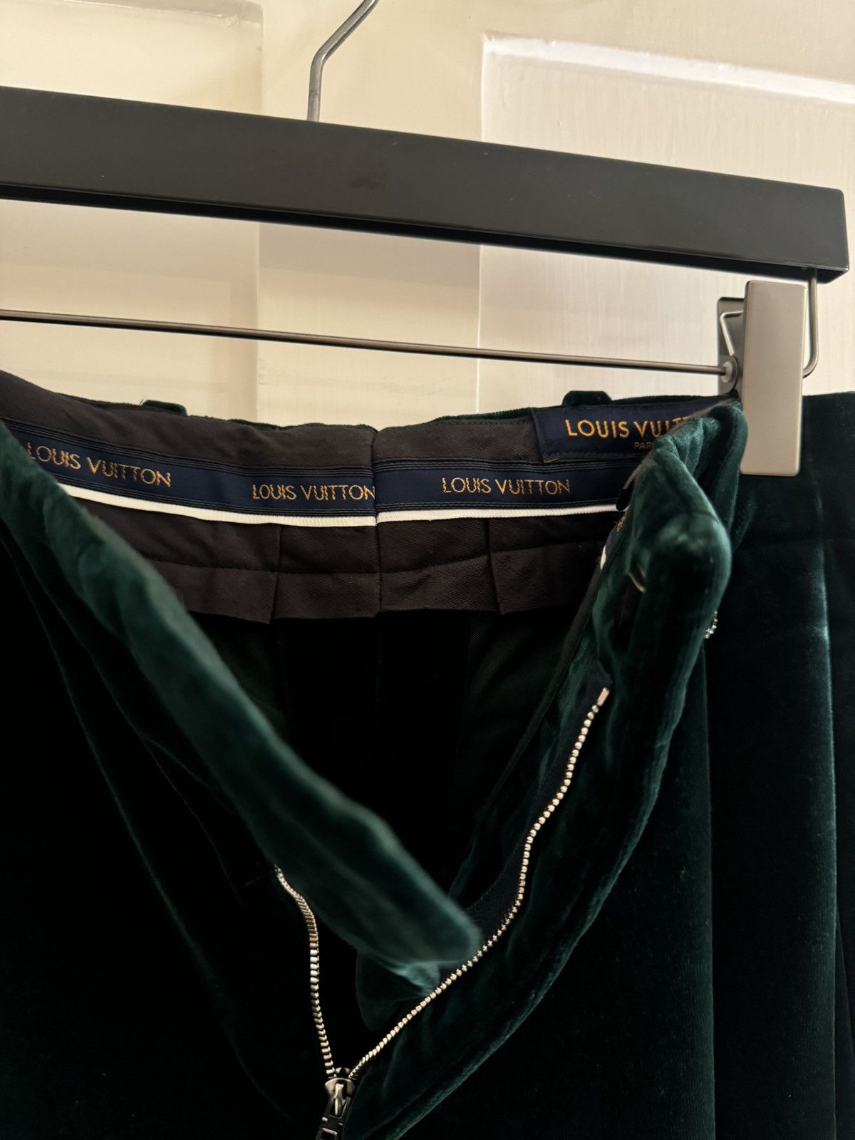 Louis Vuitton Louis Vuitton by Virgil FW22 Velvet Flared Pant Size US 29 - 4 Thumbnail