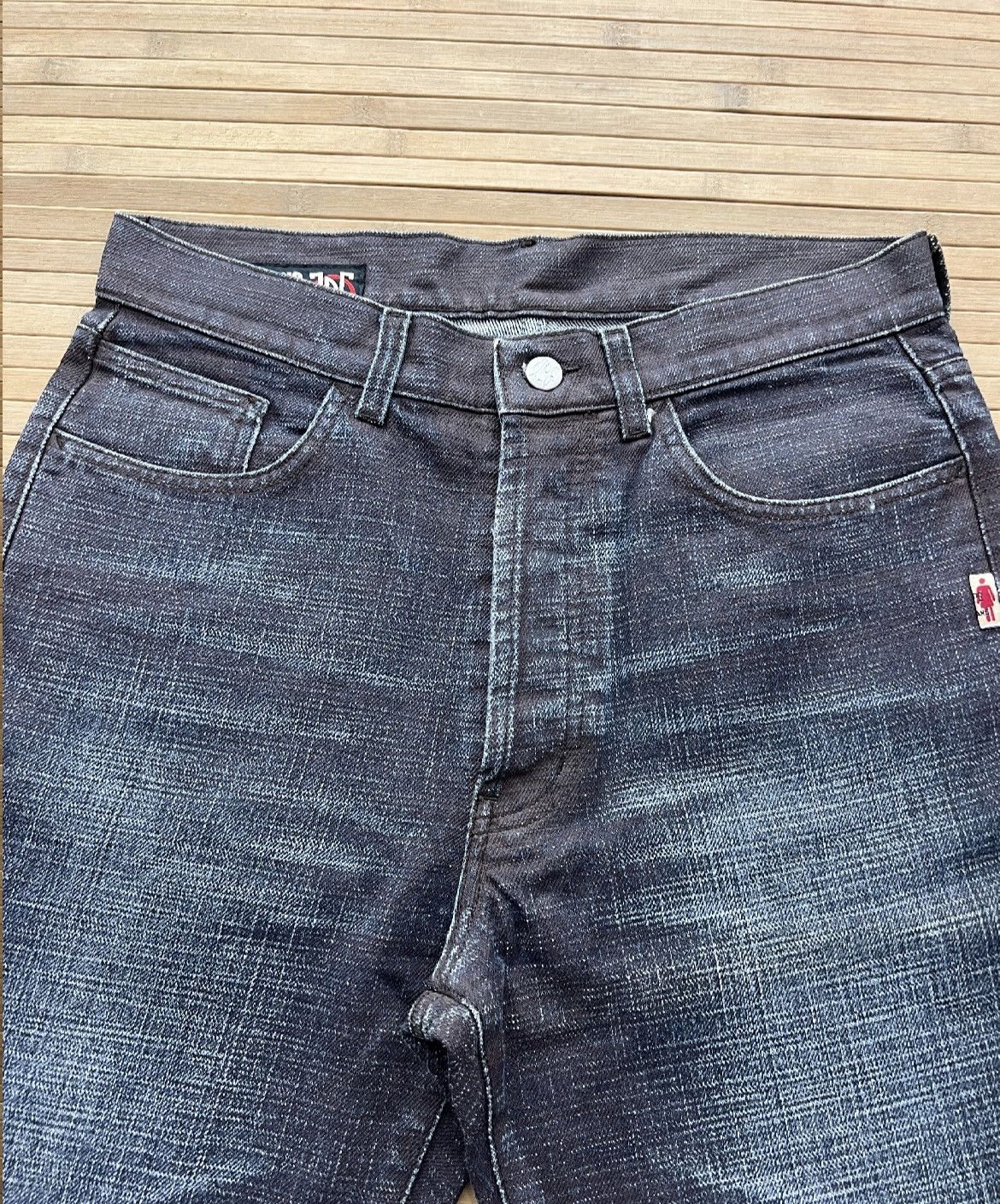 Jean Paul Gaultier Archive JPG Waxed Denim Jeans Size US 30 / EU 46 - 3 Thumbnail