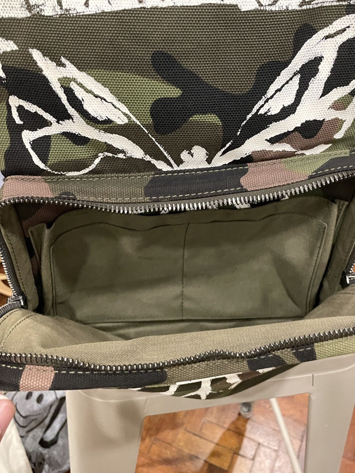 Valentino Mariposa Printed Camouflage Backpack Size ONE SIZE - 10 Thumbnail