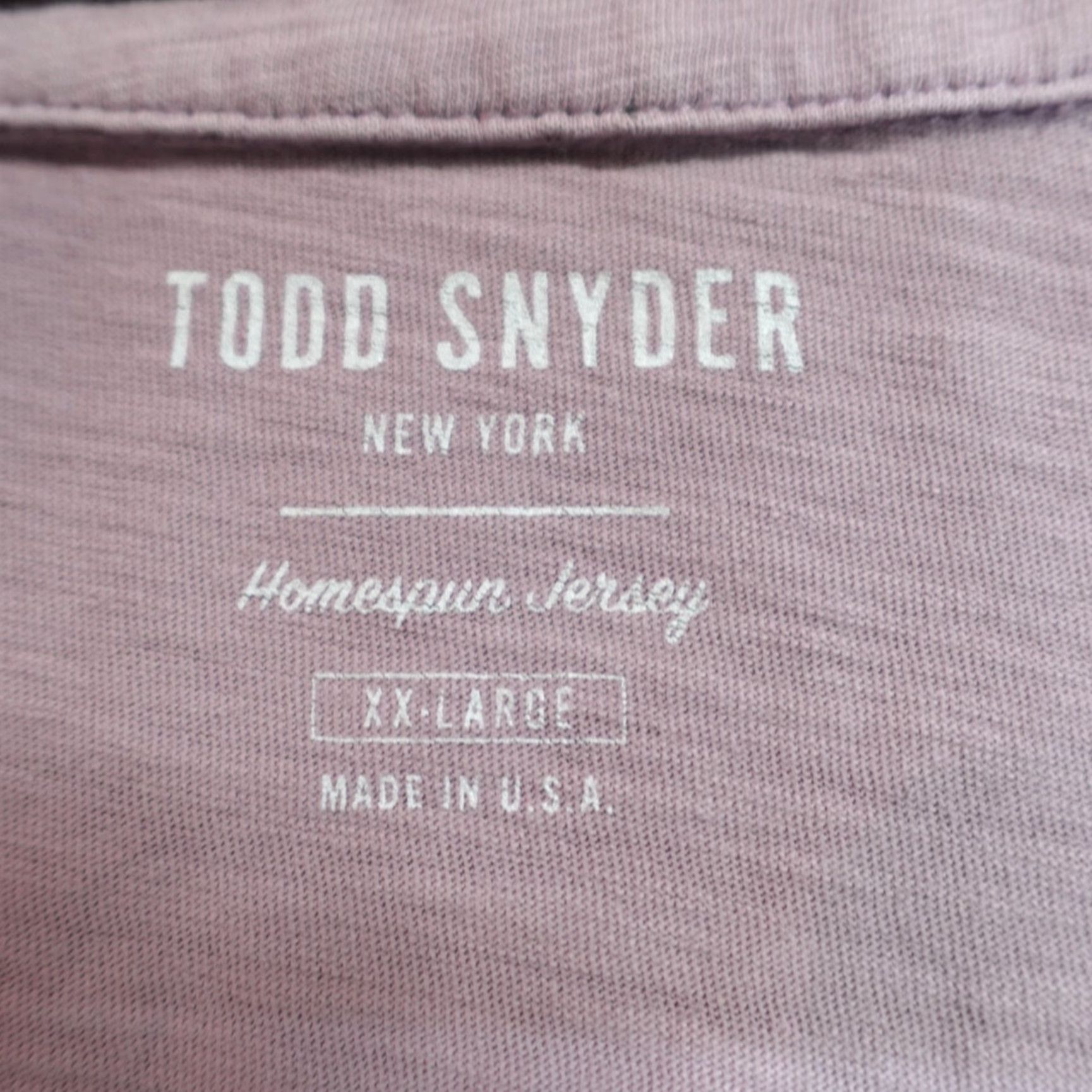 Todd Snyder Todd Snyder Polo Shirt 2XL Men Purple Front Pocket Homespun Jersey Made in USA Shirt Mens Polo 2XL Purple Front Pocket Jersey Cotton Size US XXL / EU 58 / 5 - 3 Thumbnail
