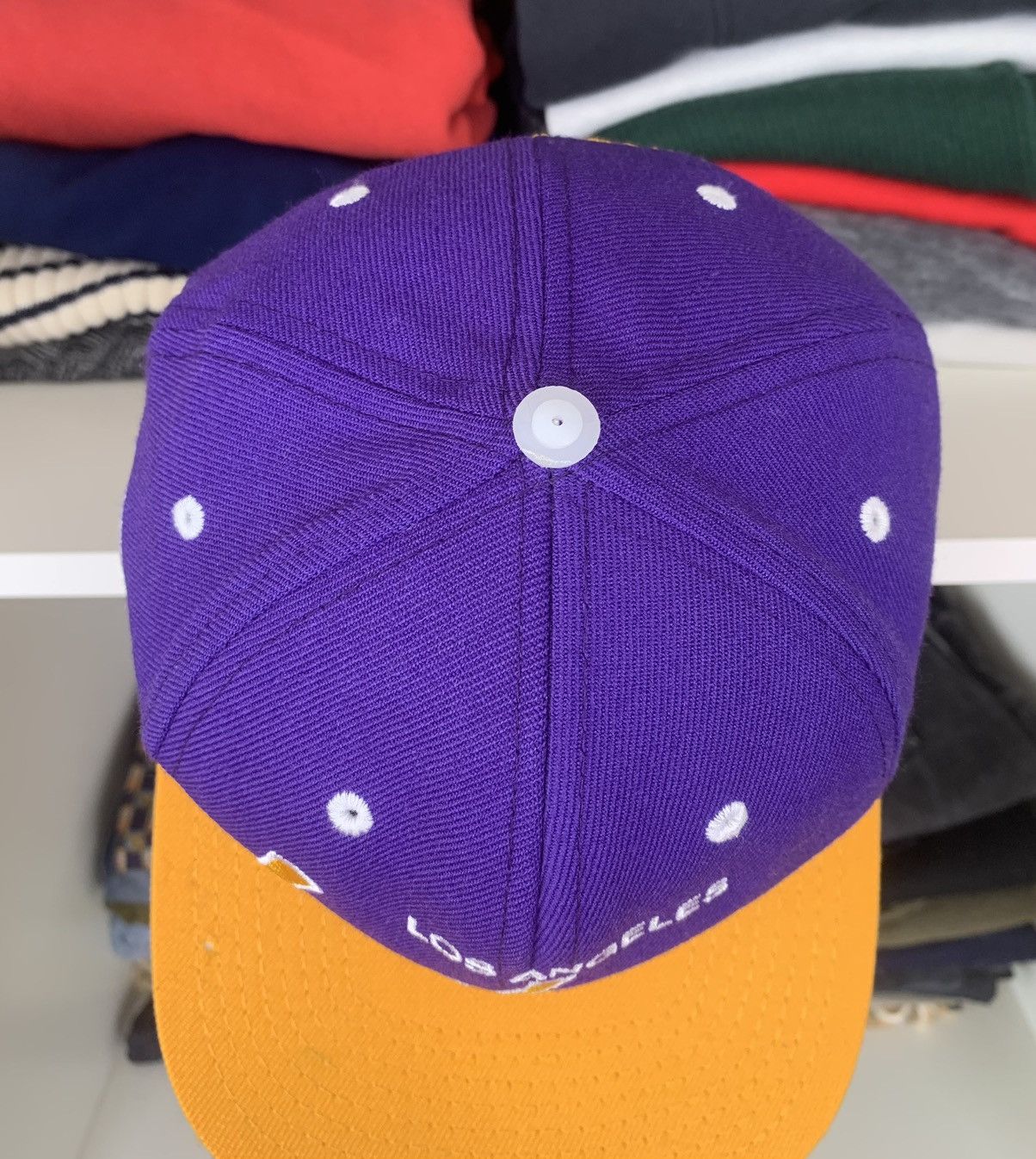 NBA Mitchell & Ness Los Angeles Lakers Cap Hat Size ONE SIZE - 11 Thumbnail