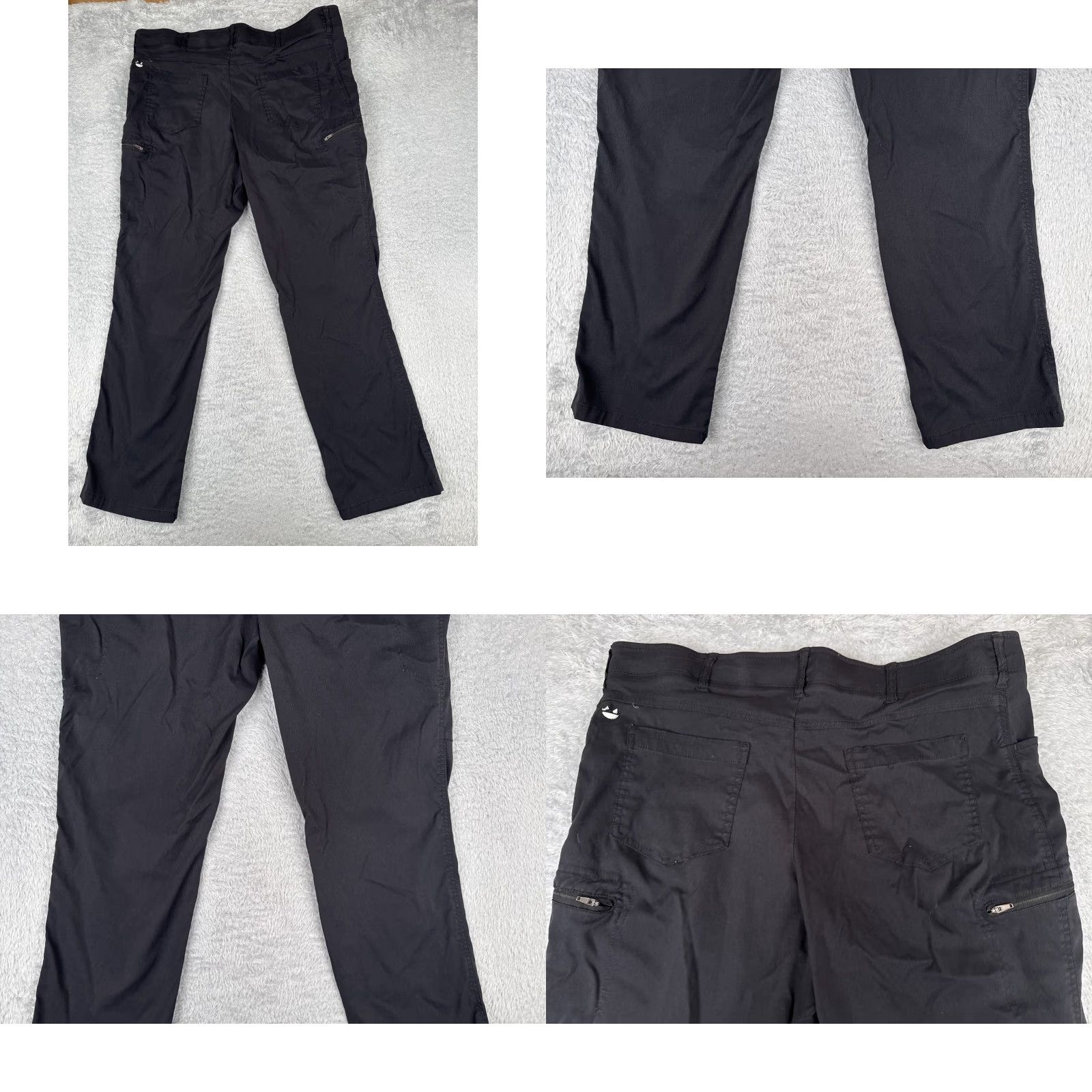 Wrangler Wrangler Pants Mens 40 Black Chino Gusseted Knees Cargo Nylon Hiking Camp 40x32 Size US 40 / EU 56 - 9 Thumbnail