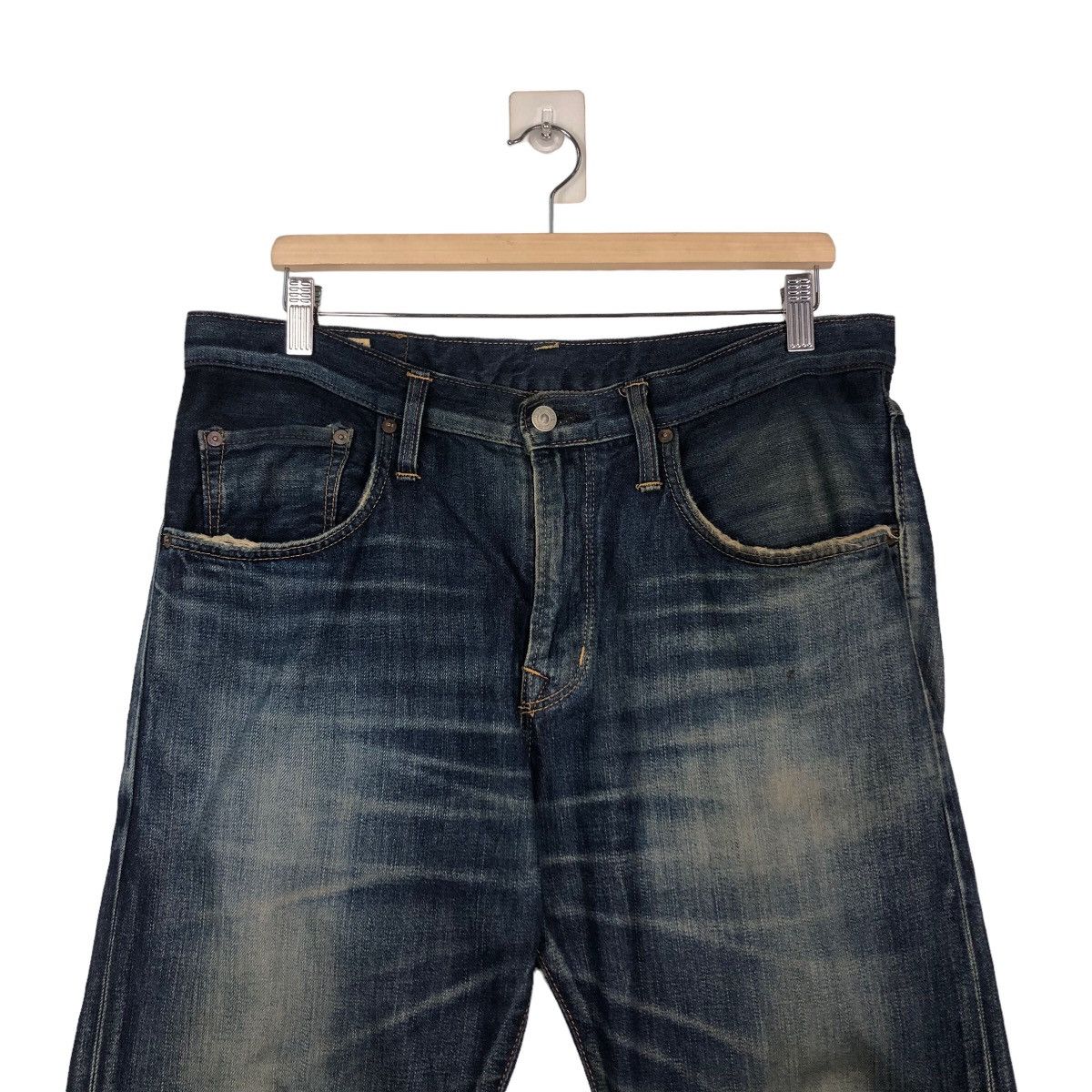 Edwin 🔥Vintage Edwin Denim Jeans Japan Issey Miyake Size US 34 / EU 50 - 3 Thumbnail