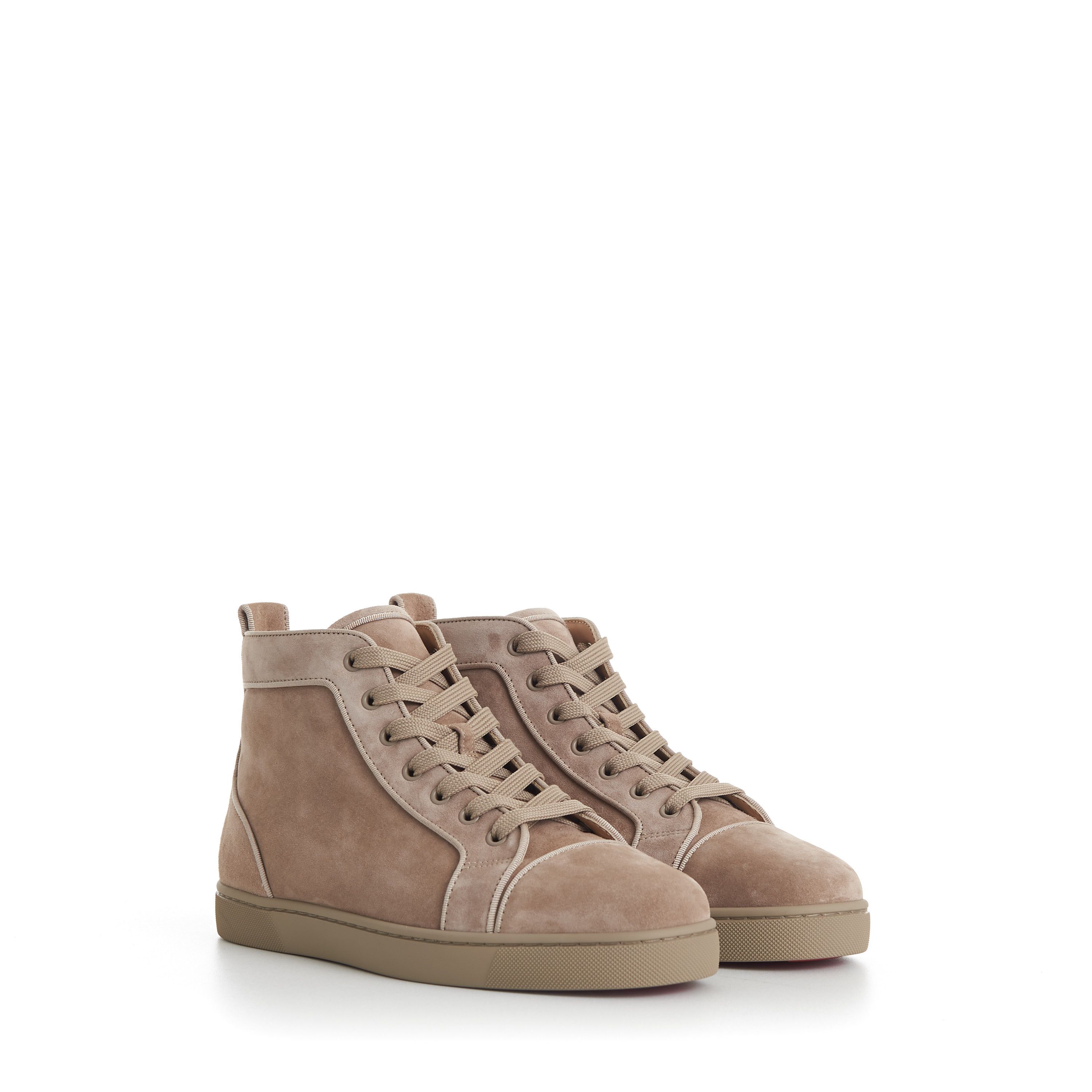 Louis High Top Sneakers - Suede Saharienne Beige
