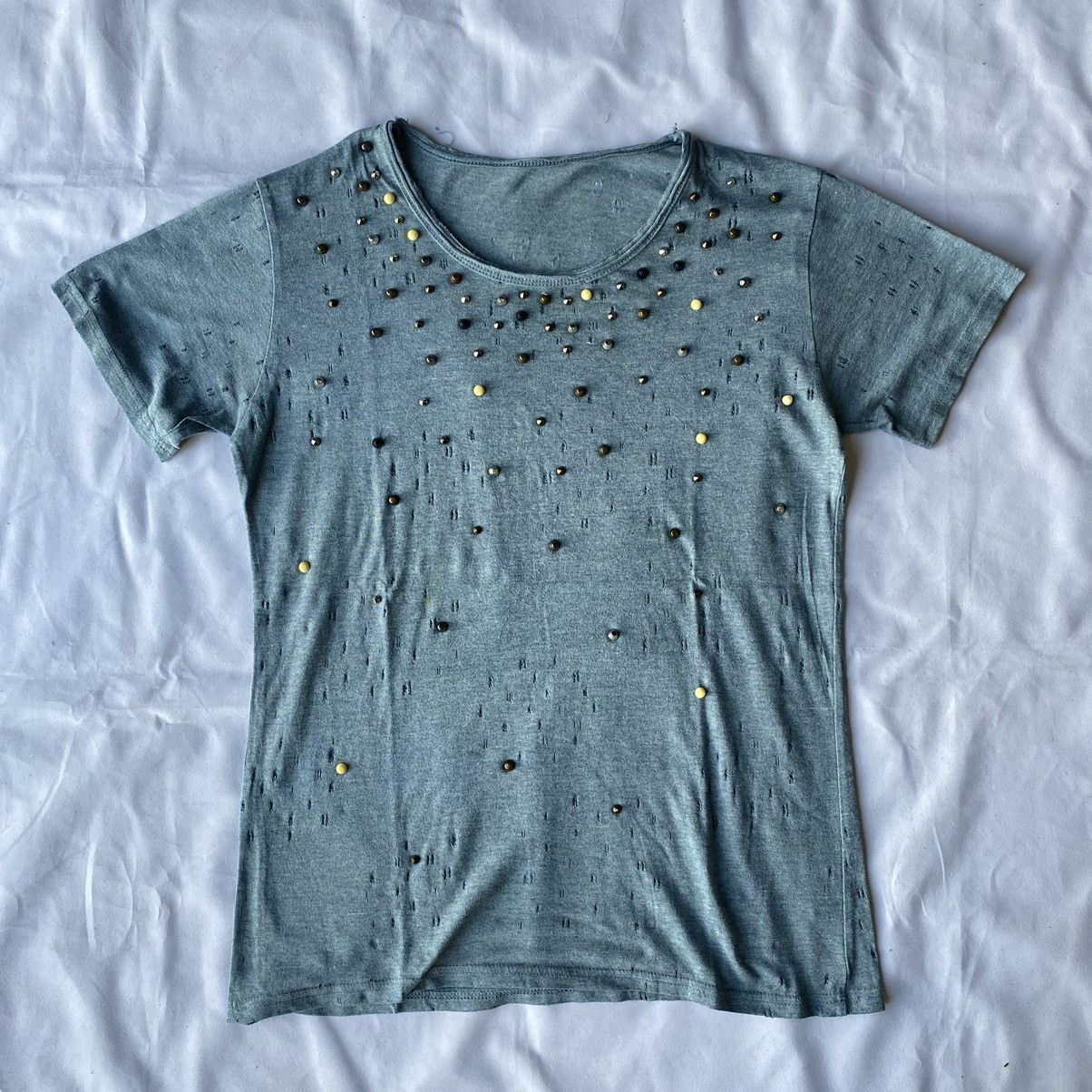14th Addiction × If Six Was Nine × Japanese Brand Japanese Studded Distressed Seditionaries Punk Style Tees Size US L / EU 52-54 / 3 - 2 Thumbnail